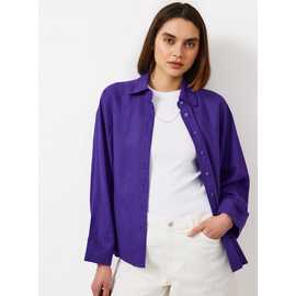 Linen Blend Long Sleeve Shirt