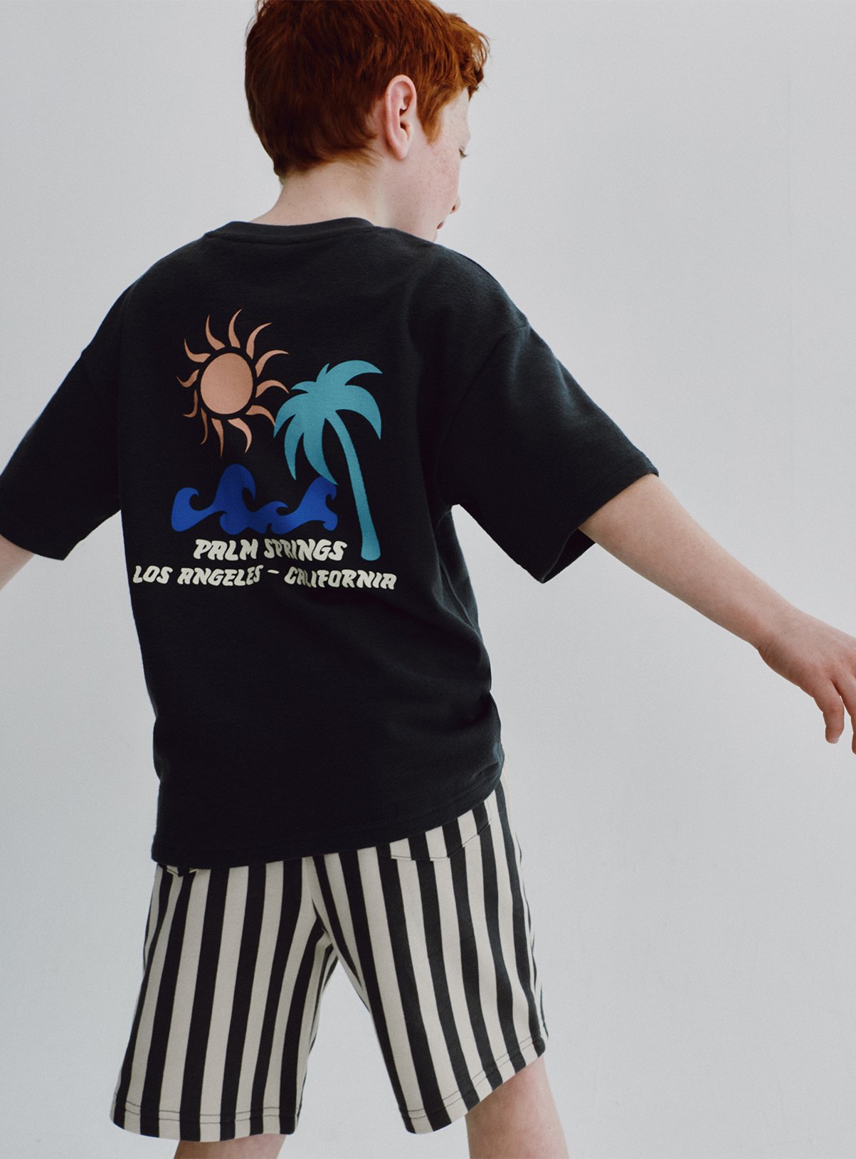 Palm Springs Graphic T-Shirt & Shorts Set 