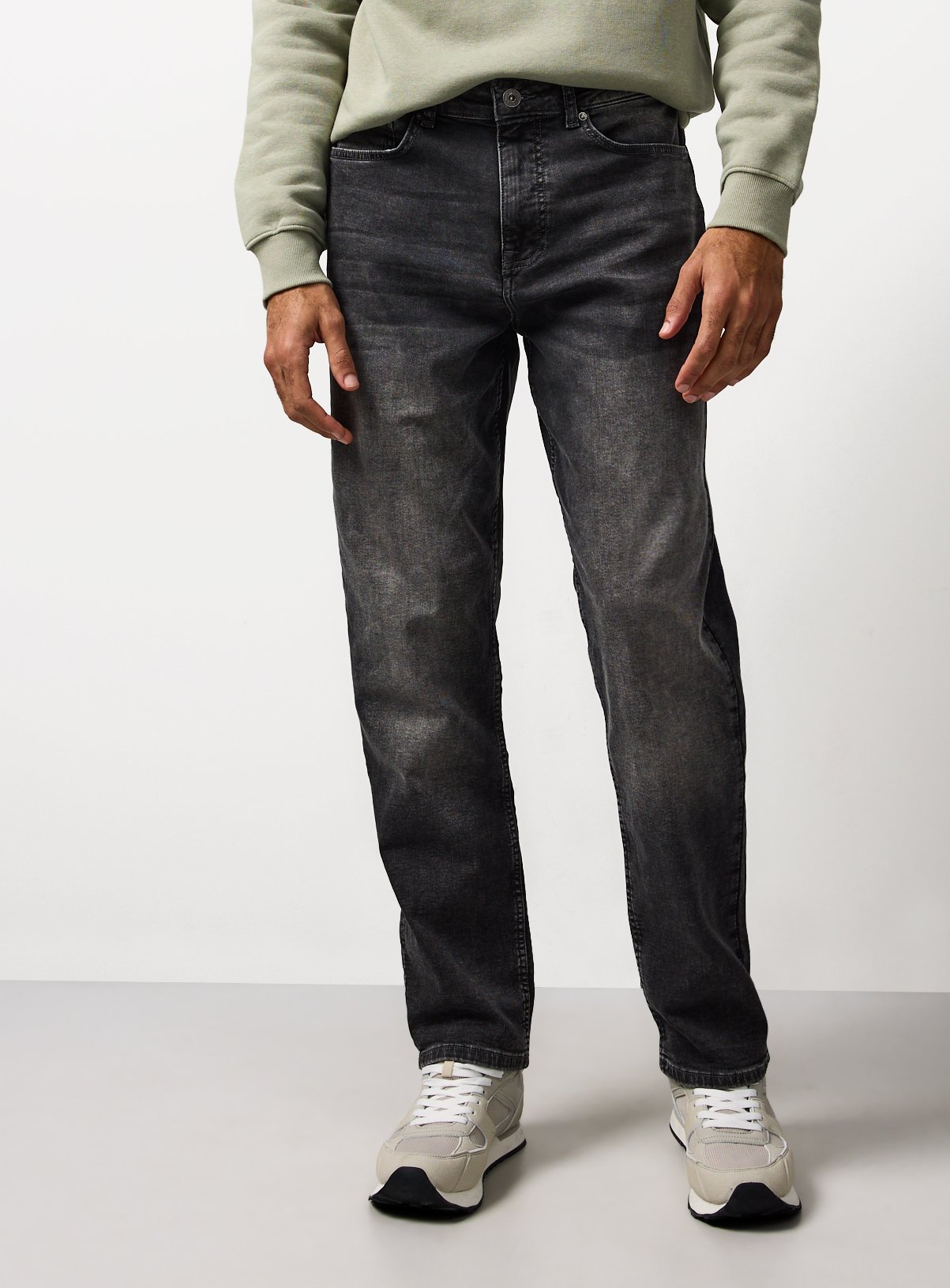 Grey Denim Ultimate Comfort Straight Leg Jeans 38S