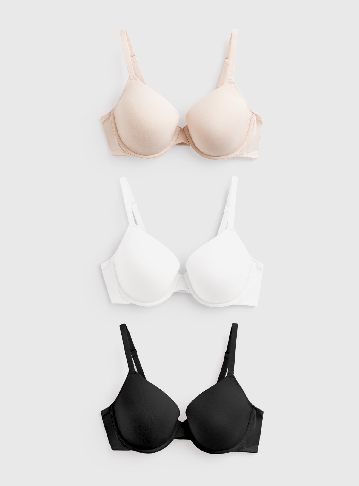 Mono & Nude Full Cup Bras 3 Pack