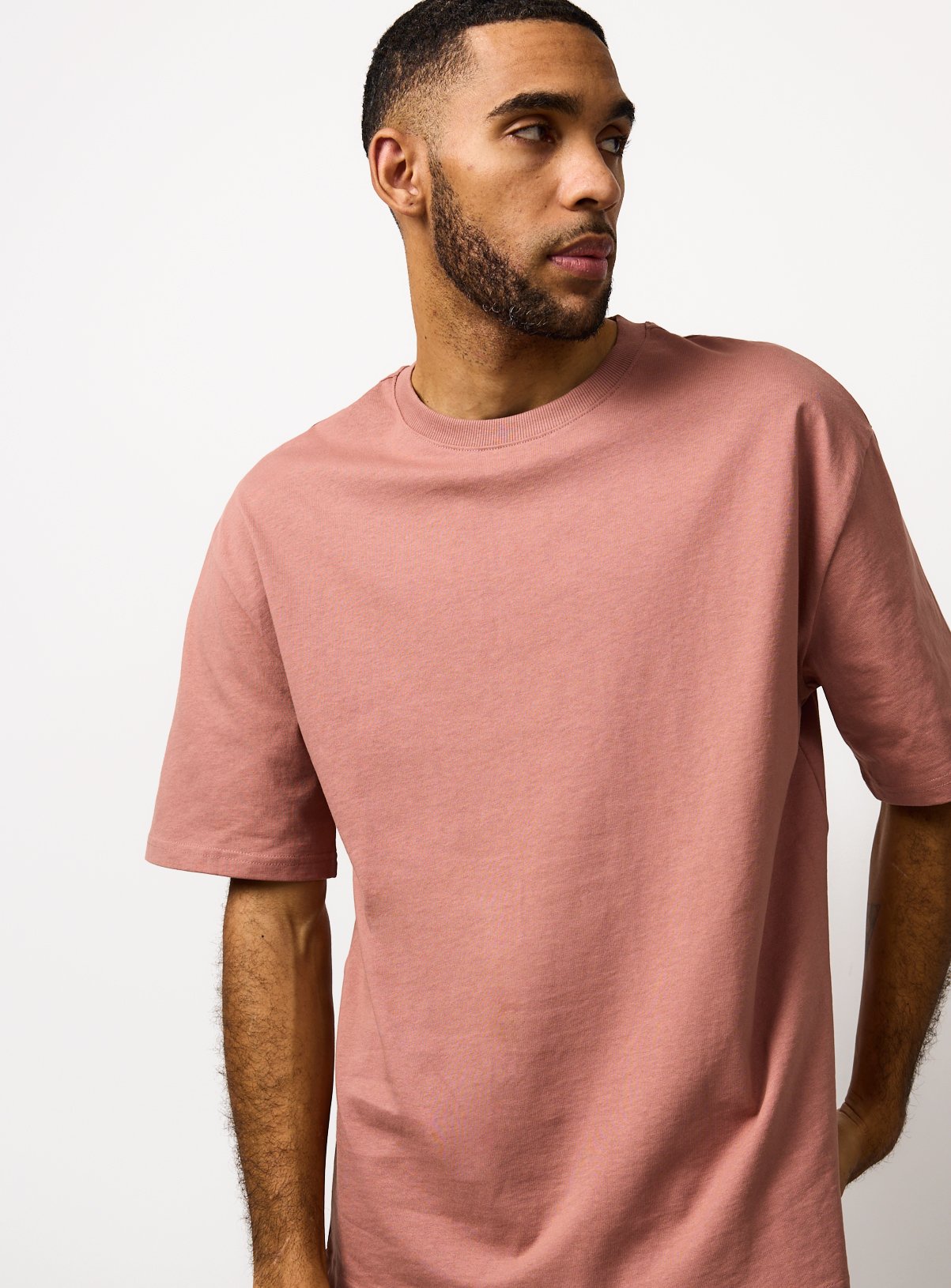 Dark Pink Relaxed Fit Dry Handle T-Shirt XXXXL