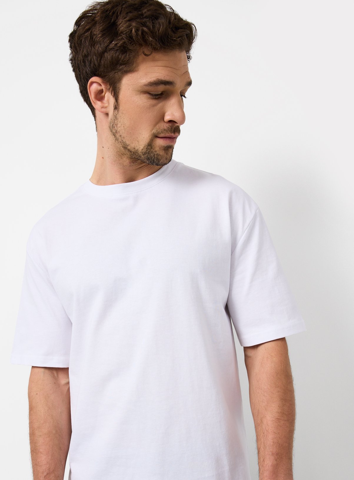White Relaxed Fit Dry Handle T-Shirt XXL