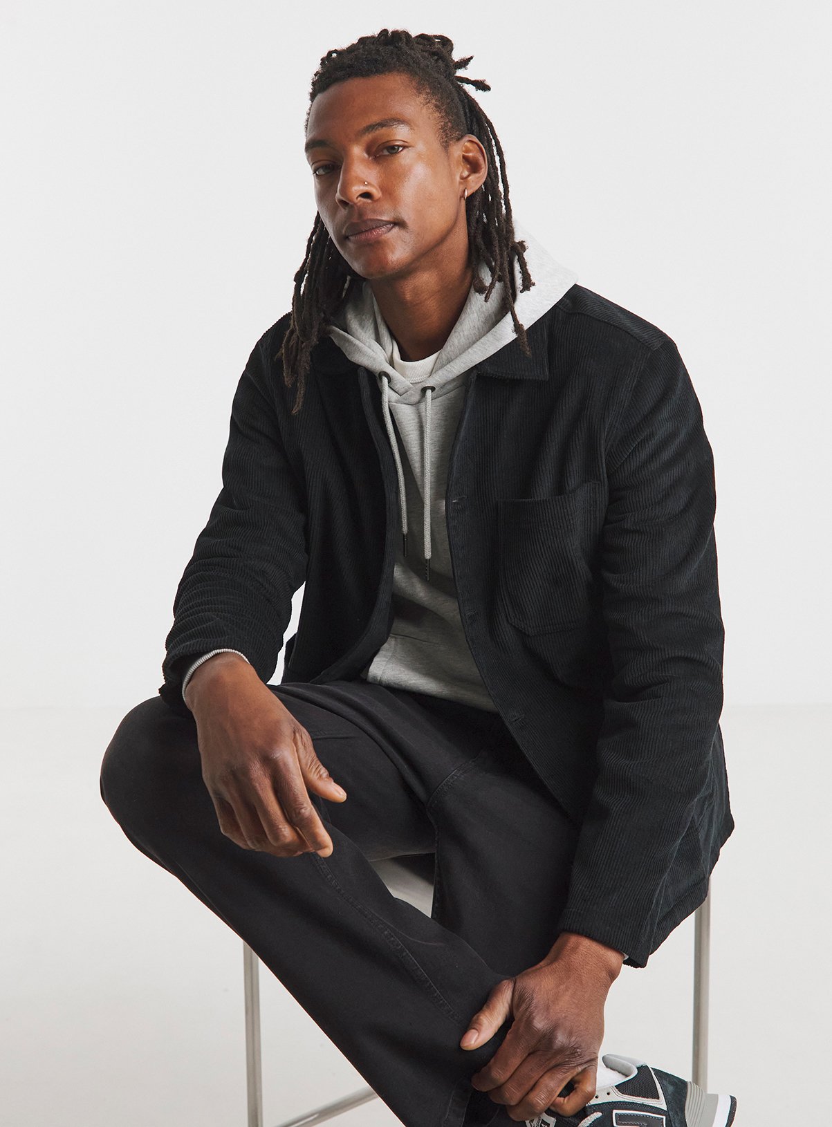 JACAMO Jumbo Cord Patch Pocket Overshirt 