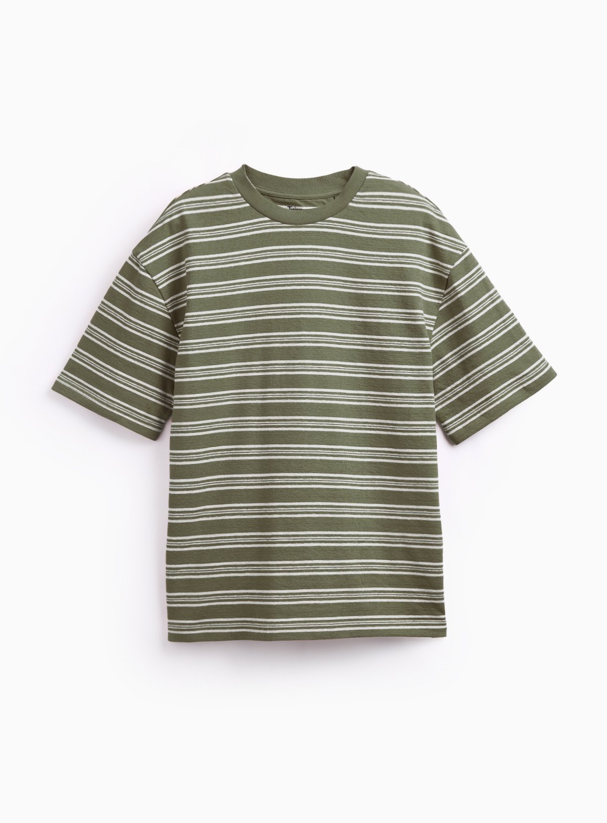 Stripe Textured Relaxed Fit T-Shirt 
