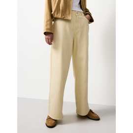 Buttermilk Wide Leg Jeans