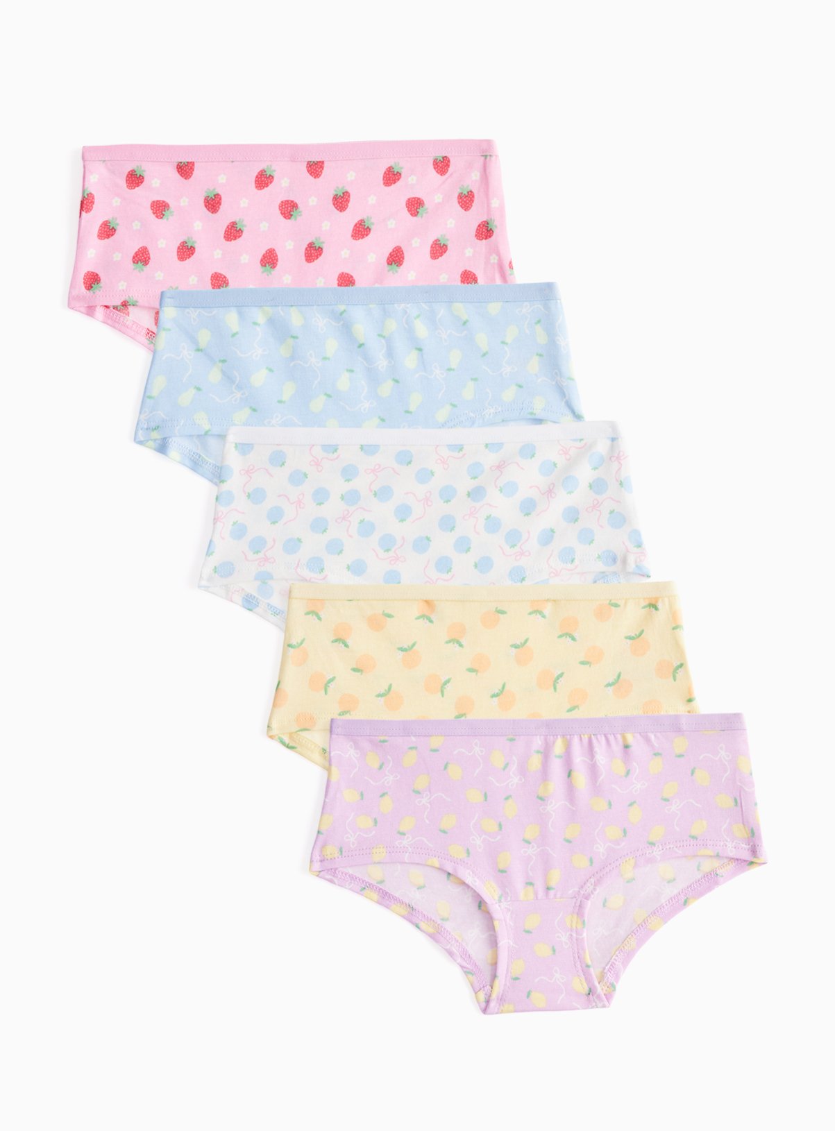 Fruit Print Knicker Shorts 5 Pack 11-12 years