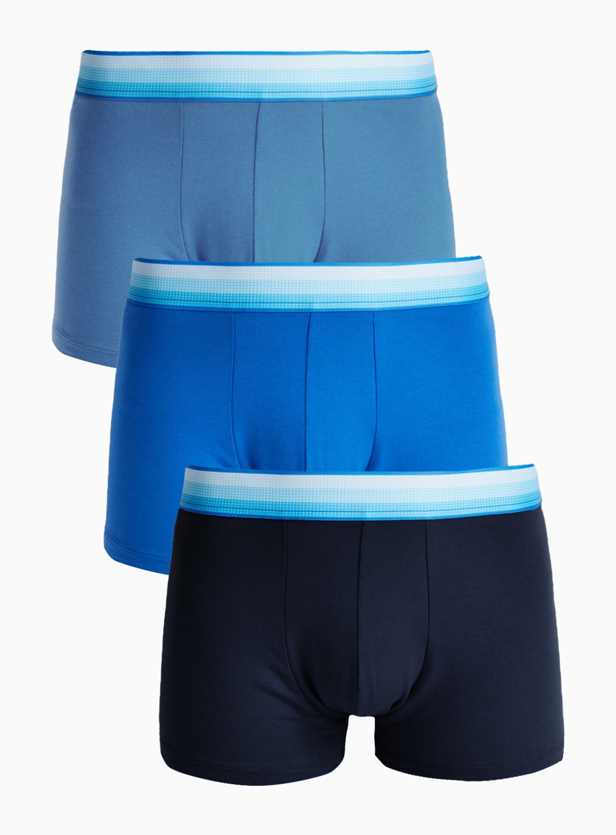 Blue Ombre Hipster Boxers 3 Pack XL