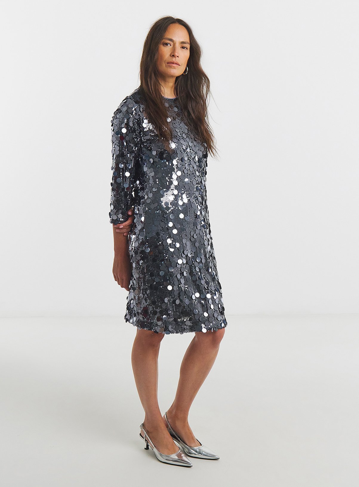 Buy JD WILLIAMS Disc Sequin Shift Dress 10 Dresses Argos