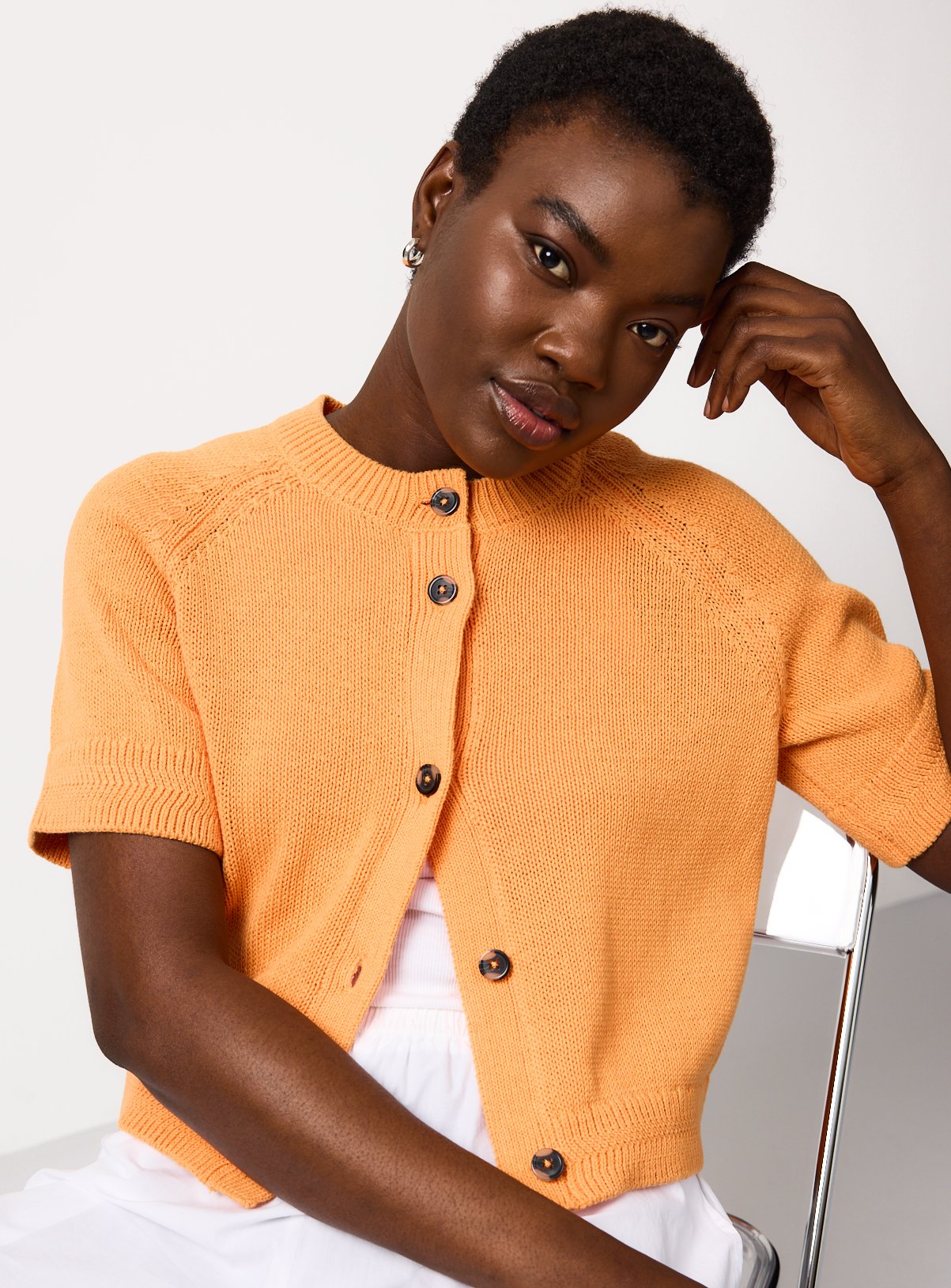 Boxy Button Up Cardigan