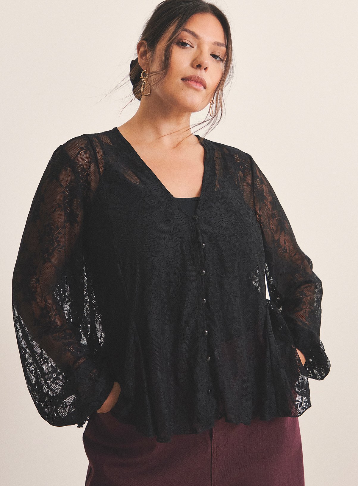 SIMPLY BE Lace Cardigan