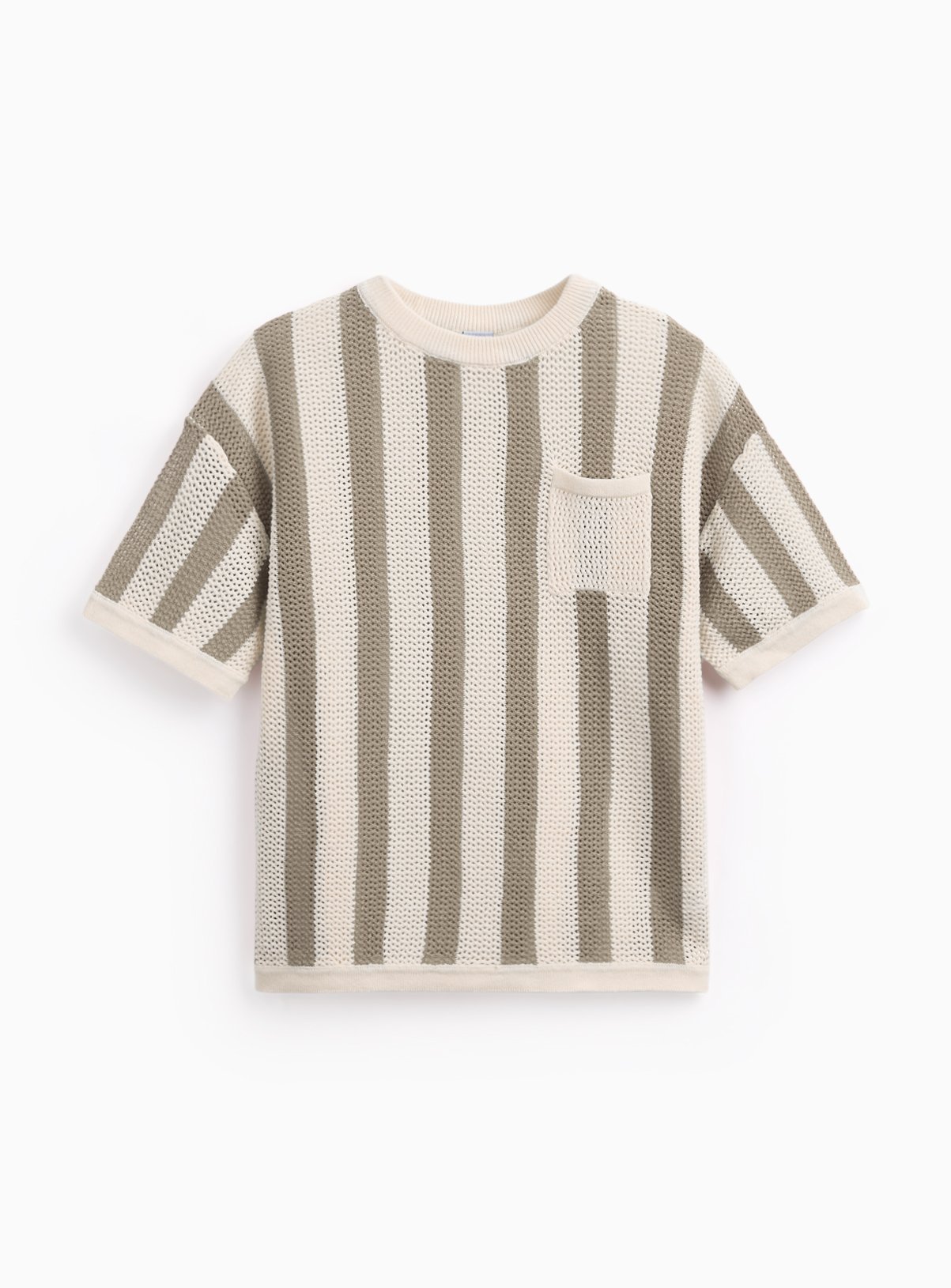 Stripe Knitted T-Shirt 