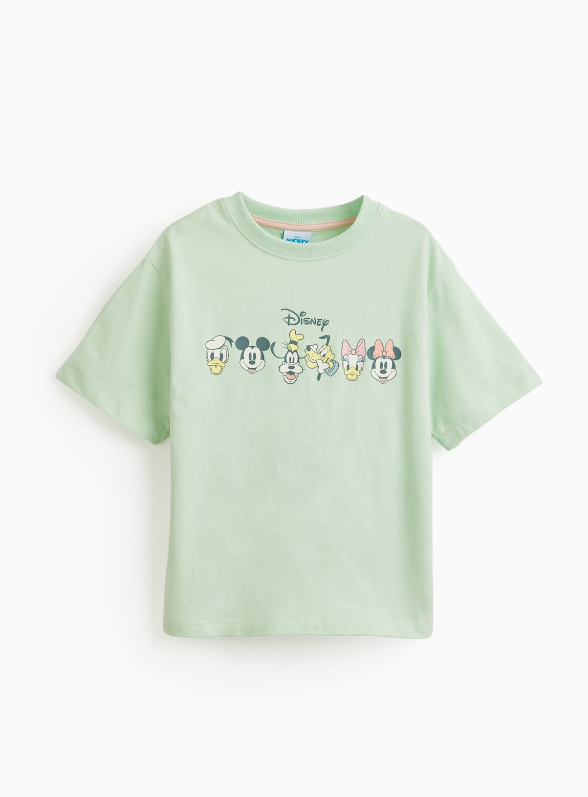 Green Disney Character Graphic T-Shirt 