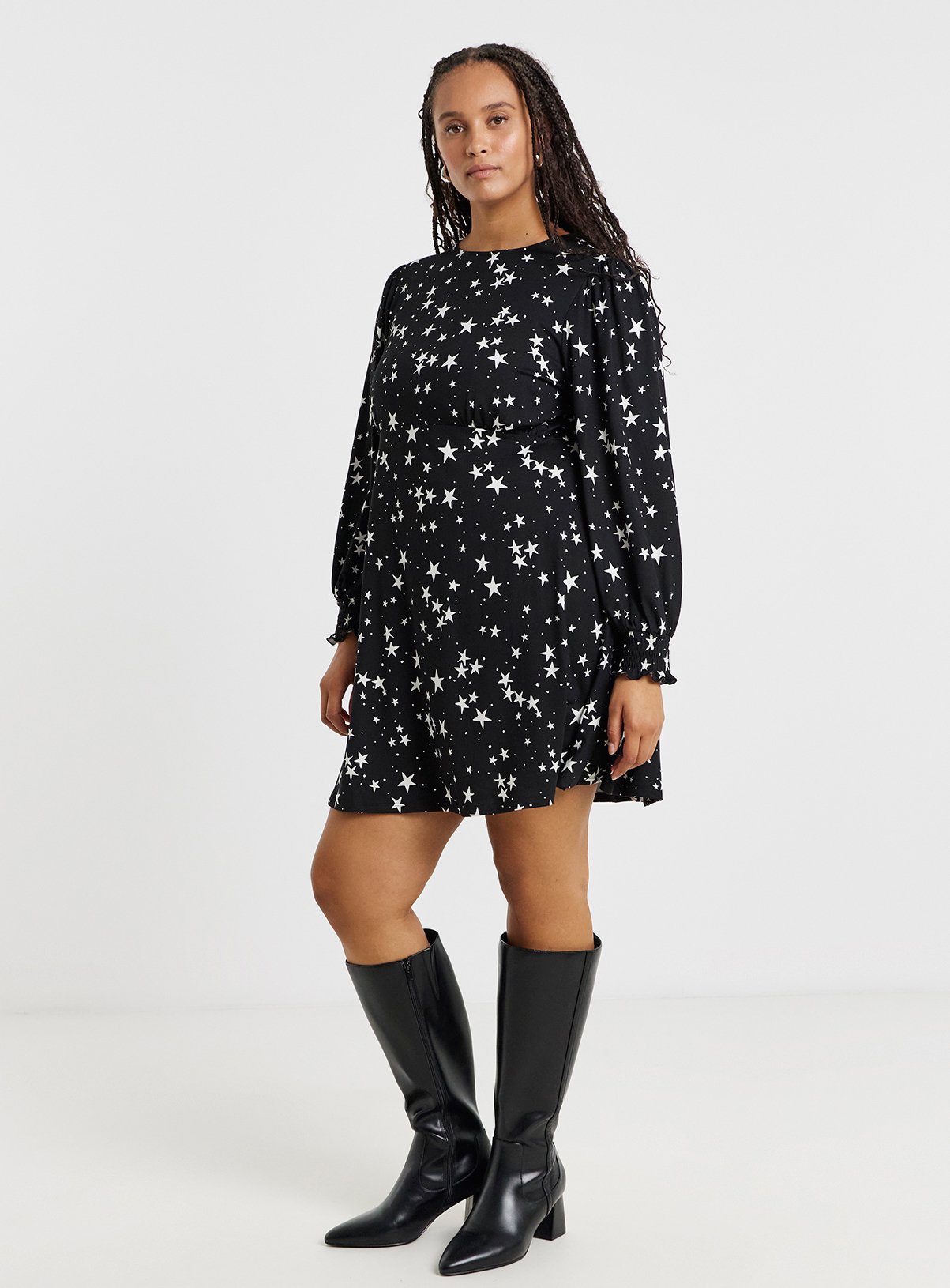 SIMPLY BE Supersoft Skater Dress 