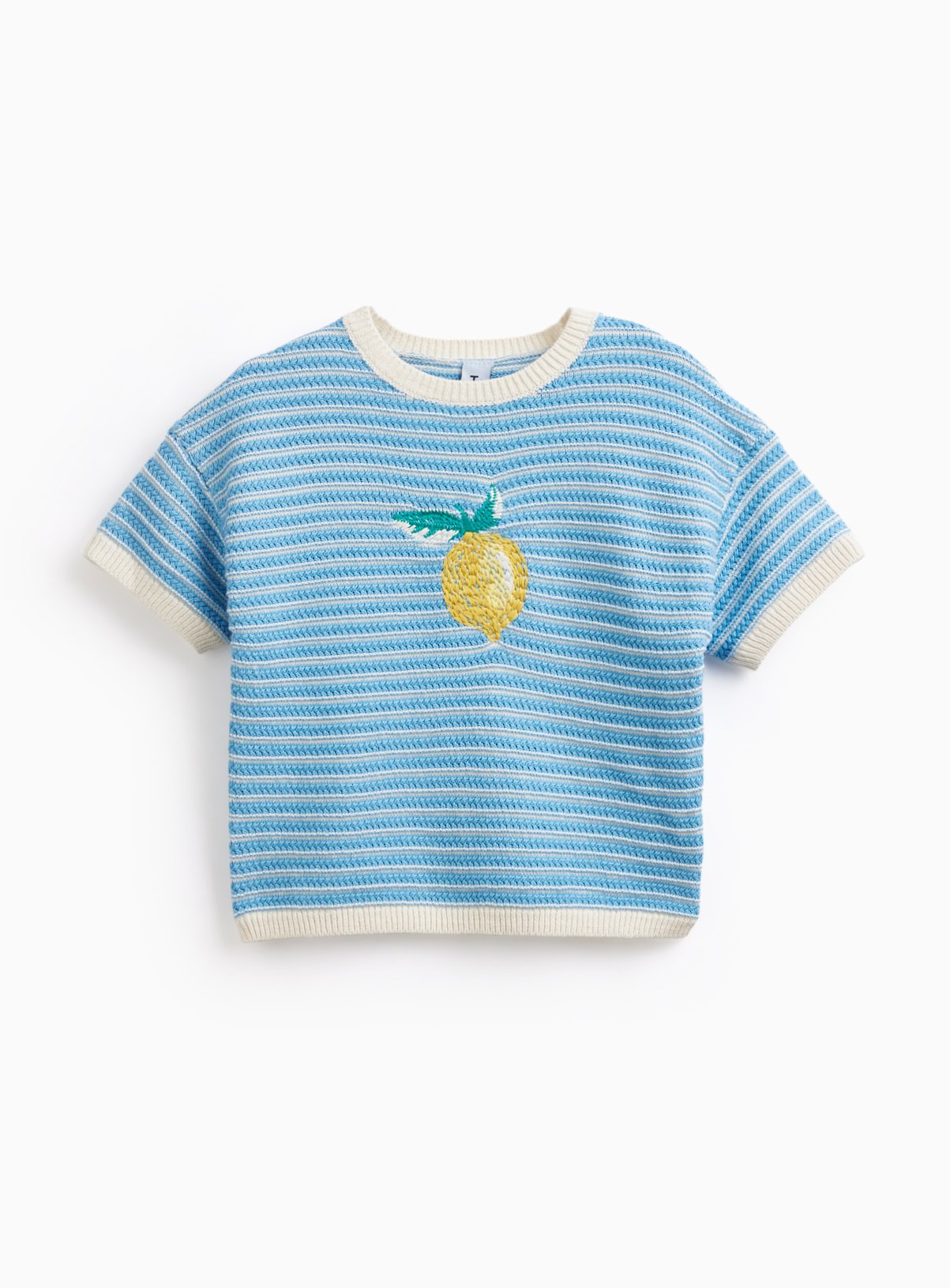 Blue Stripe Lemon Logo T-Shirt 5 years