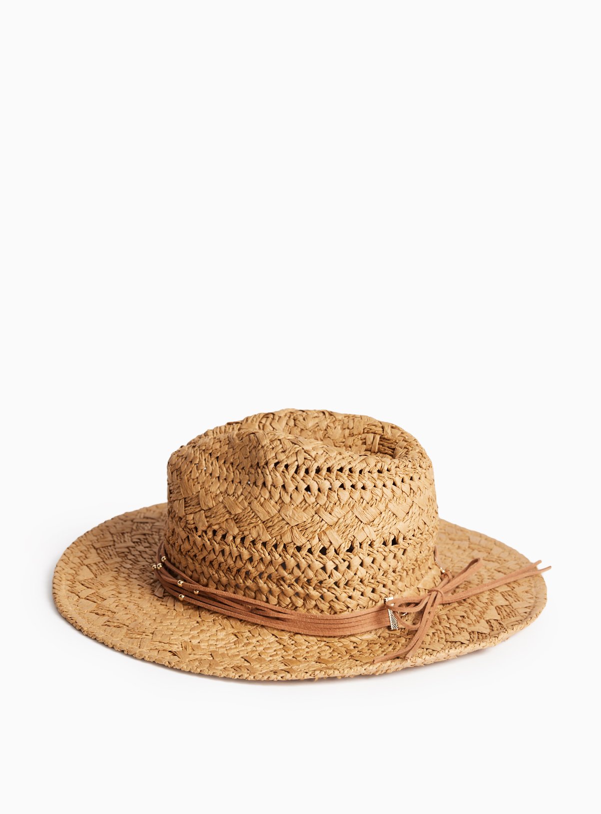 Natural Straw Stetson Hat One Size