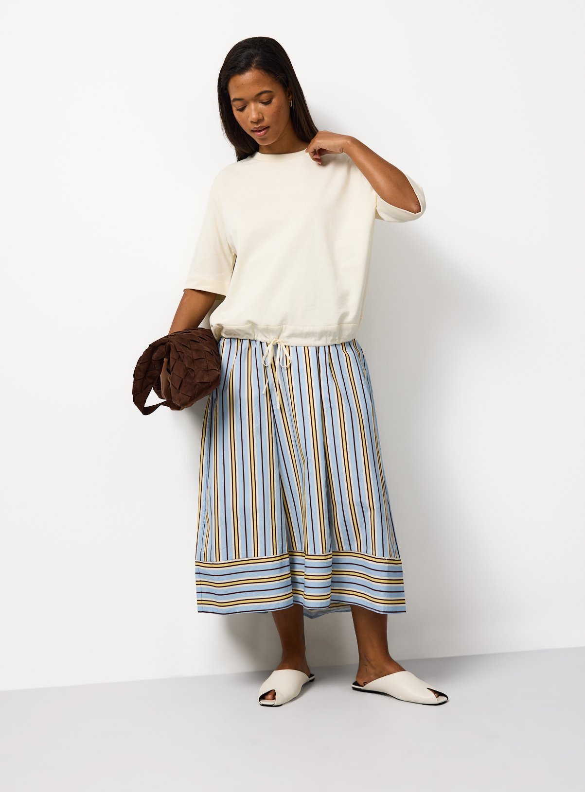 Bubble Hem Jersey T-Shirt