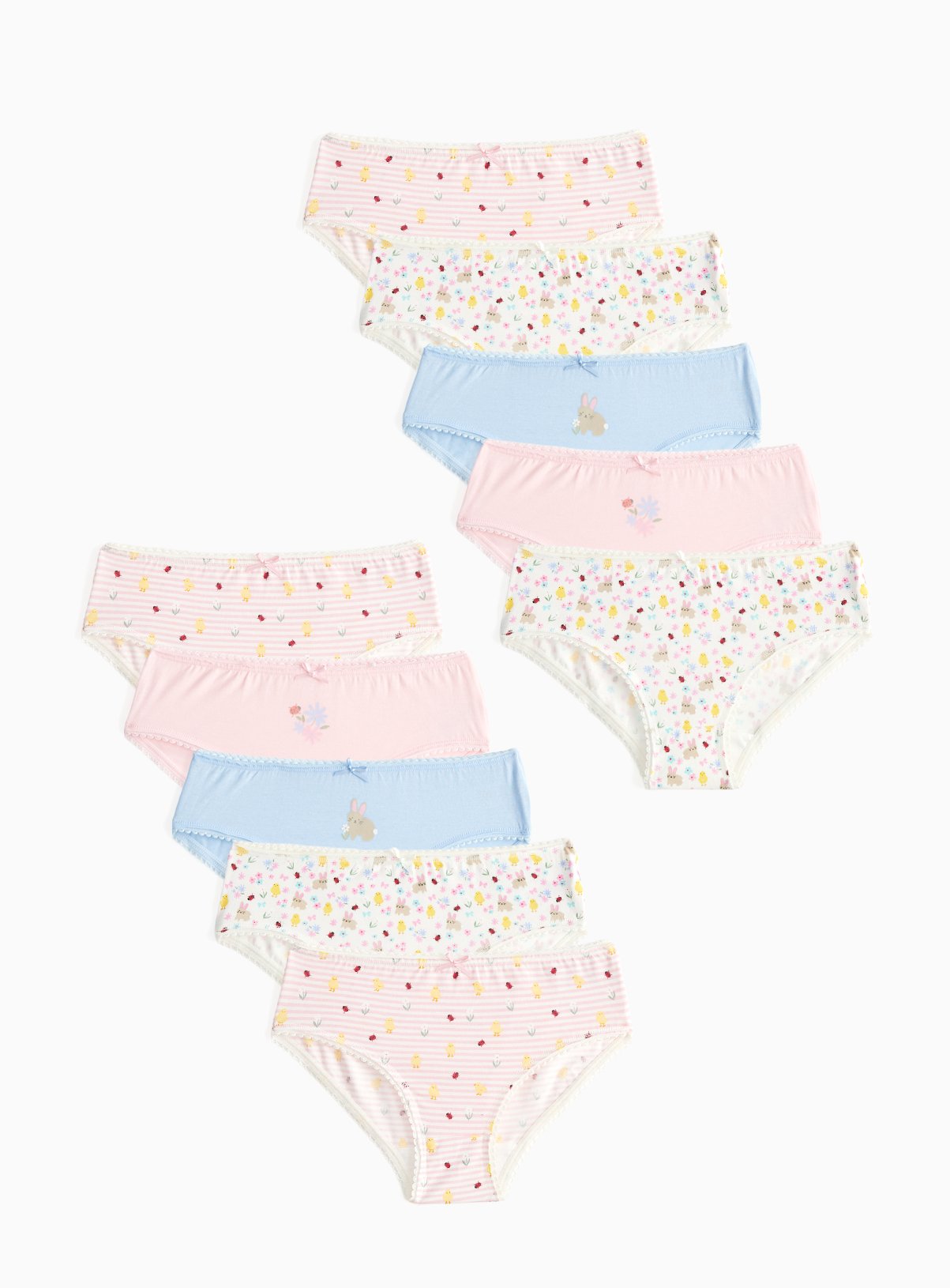 Floral Print Briefs 10 Pack