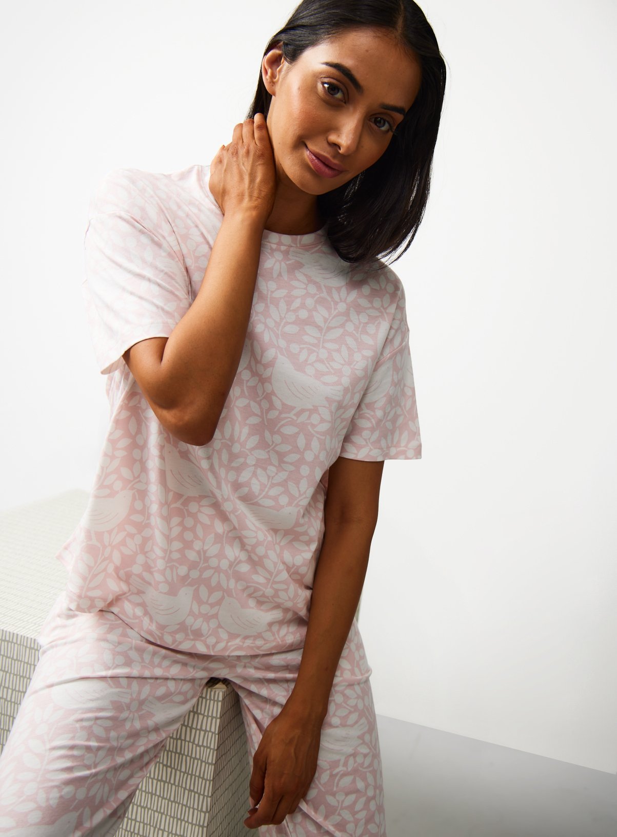 Tu X Scion Pink Looting Fruits Printed Pyjamas S