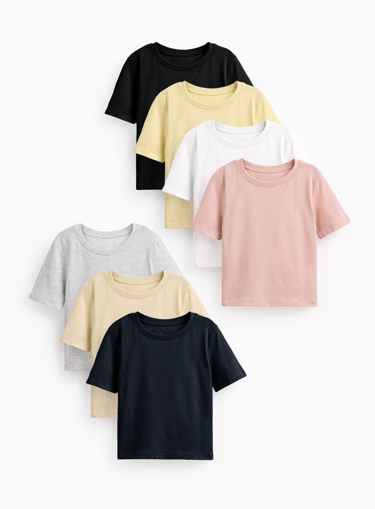 Multicoloured Jersey T-Shirts 7 Pack 