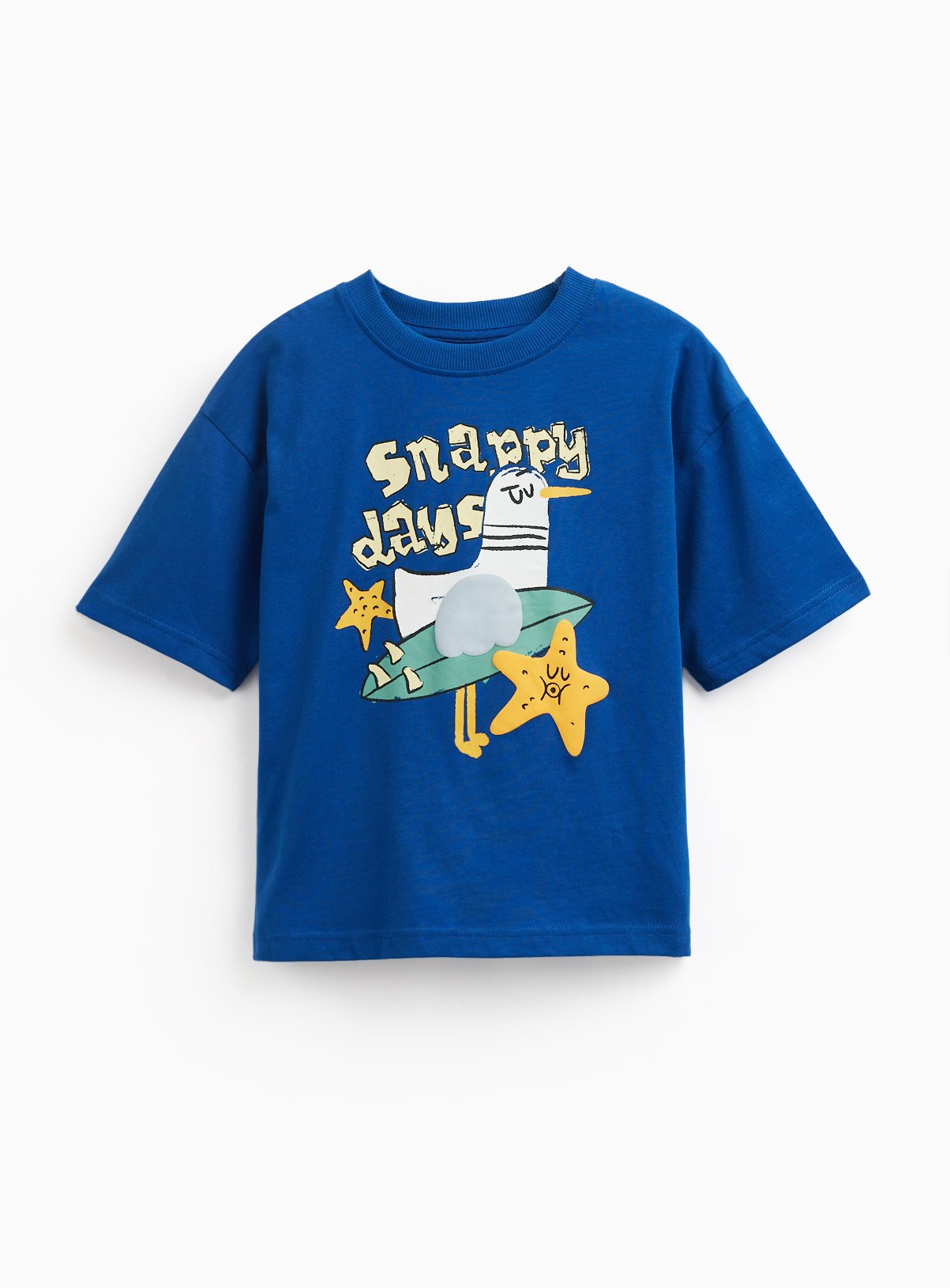 Blue Snappy Days Graphic T-Shirt