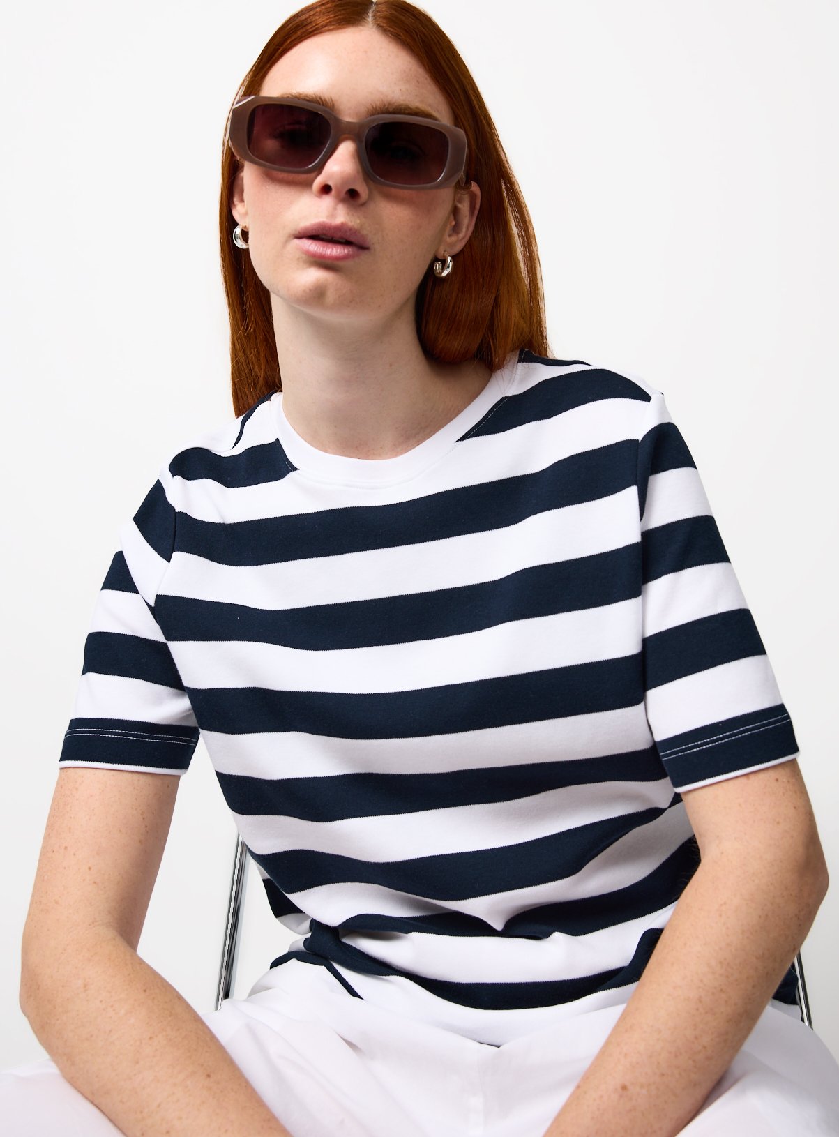 Navy Nautical Stripe Ultimate T-Shirt 24