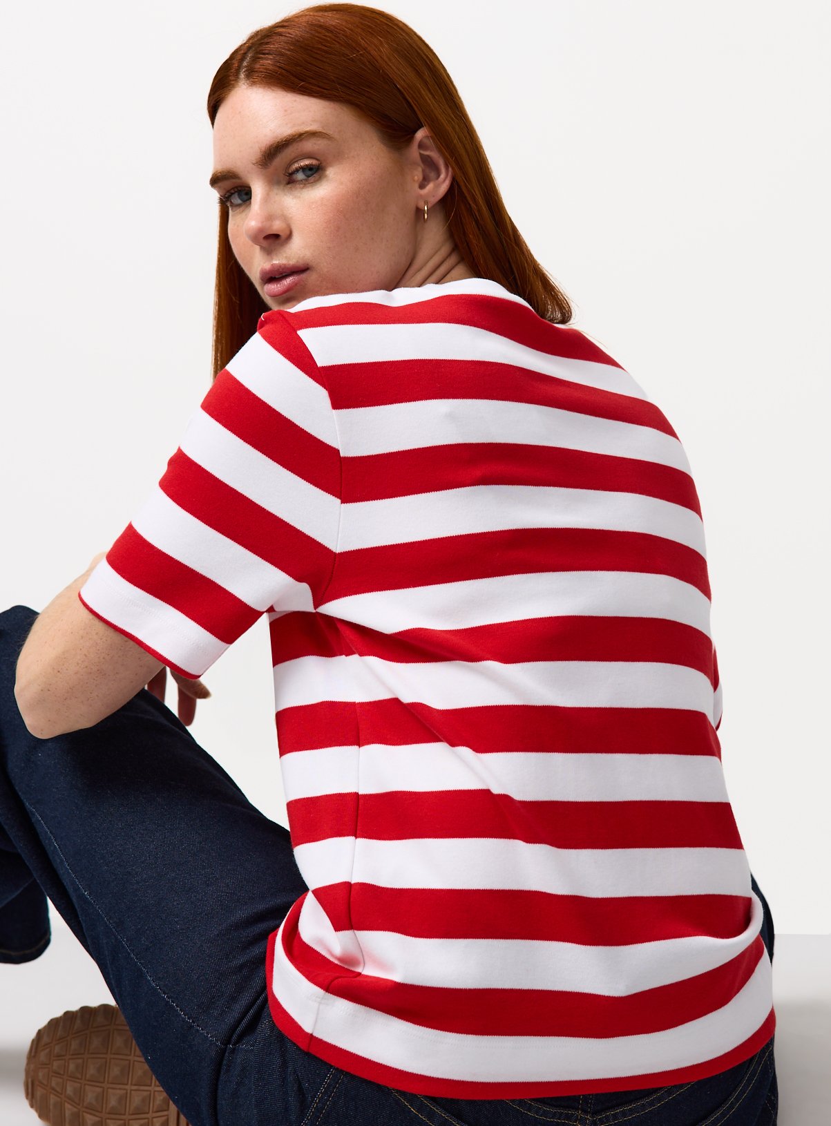 Red Nautical Stripe Ultimate T-Shirt 18