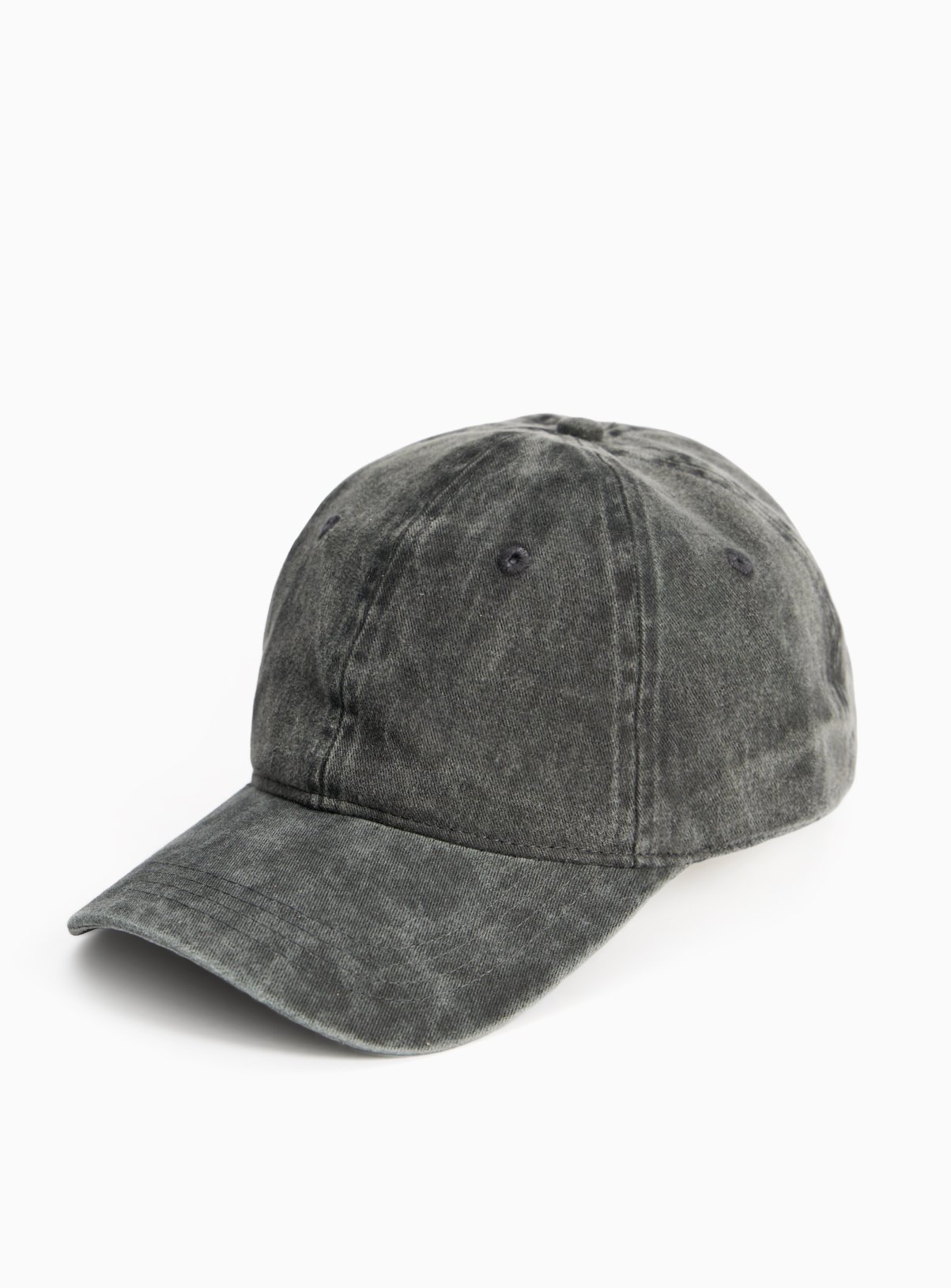 Charcoal Washed Denim Baseball Cap One Size