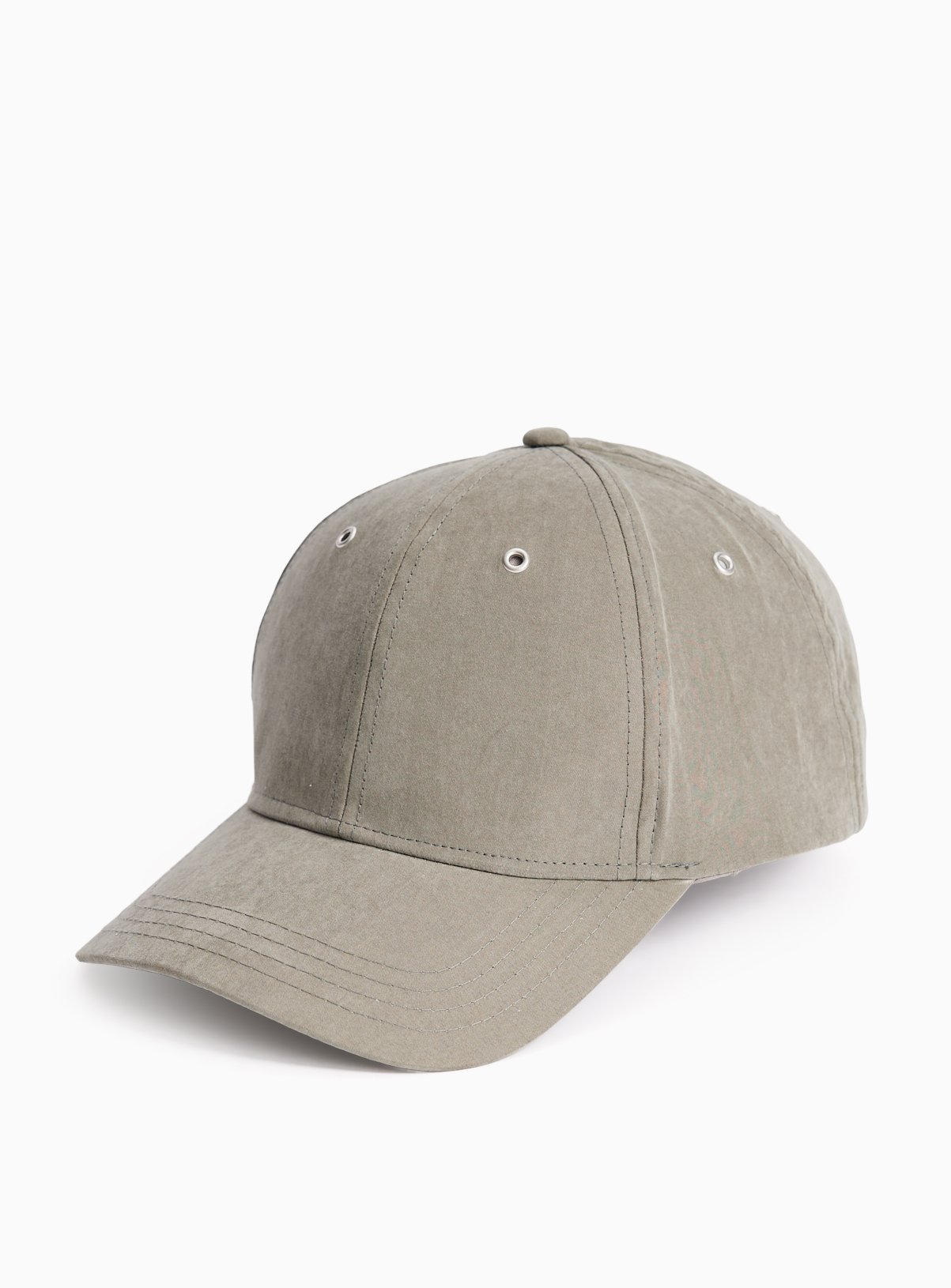 Khaki Faux Suede Cap One Size