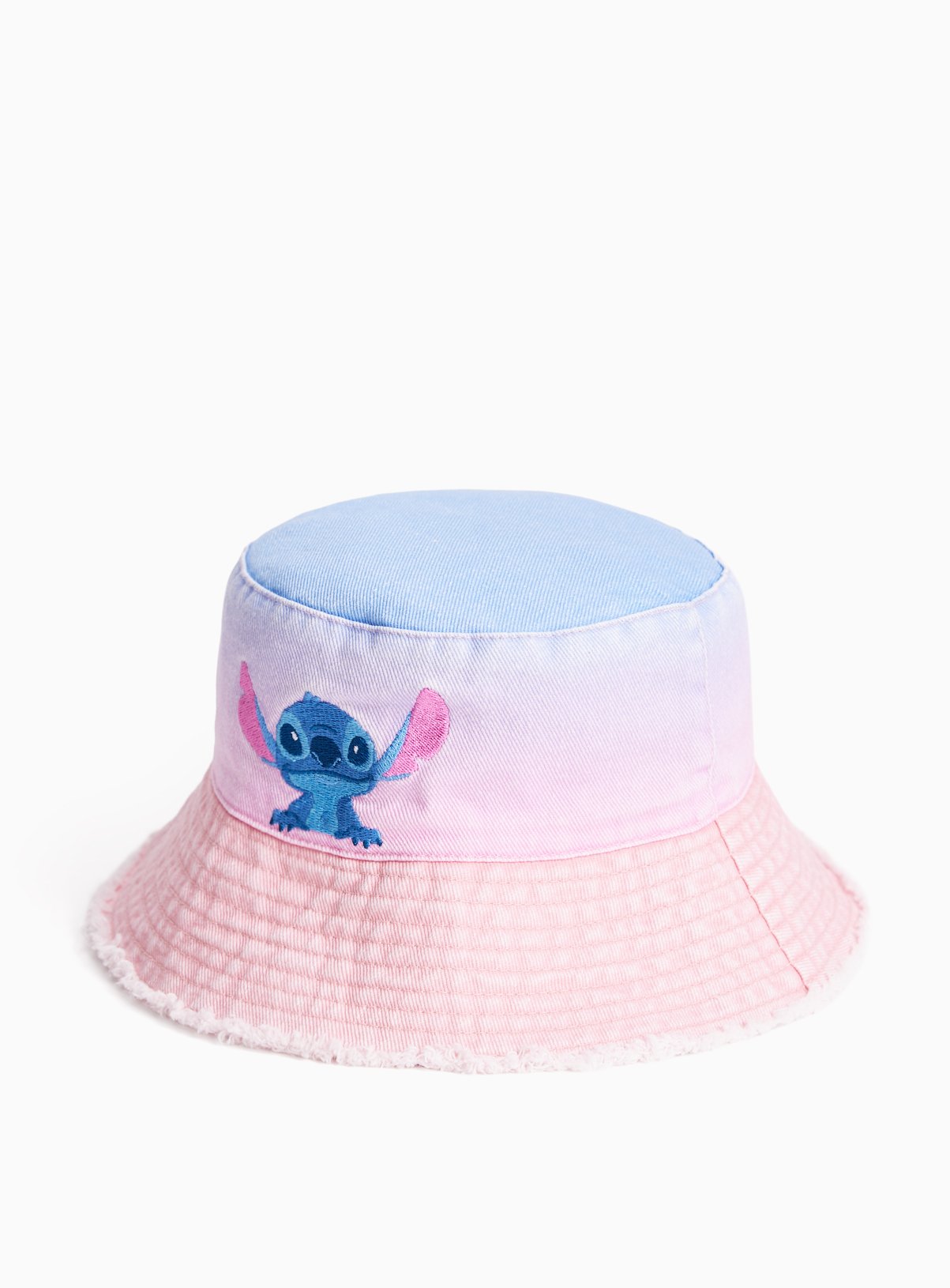Pink Lilo & Stitch Embroidered Bucket Hat 