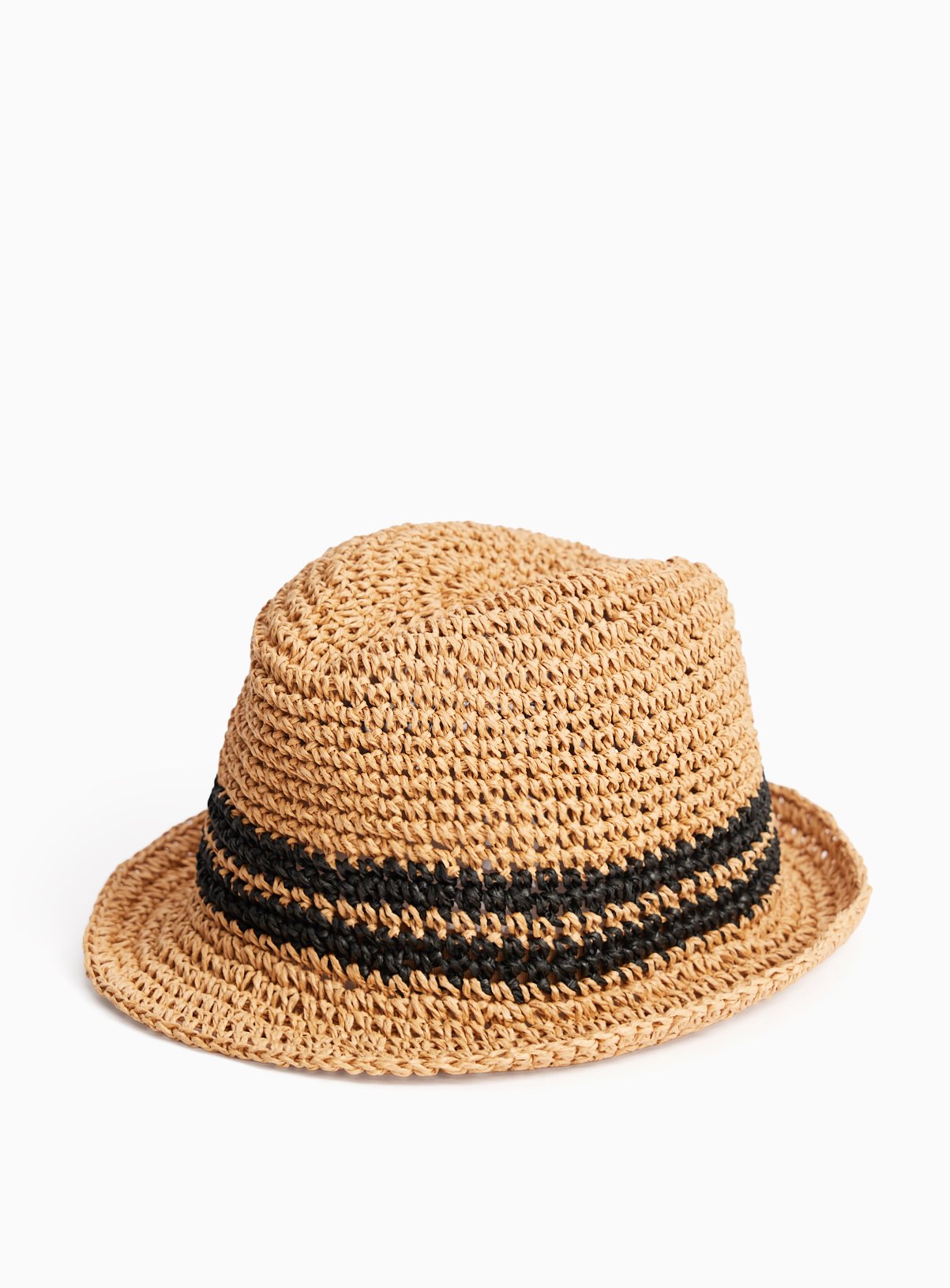 Kids' Neutral Straw Trilby 