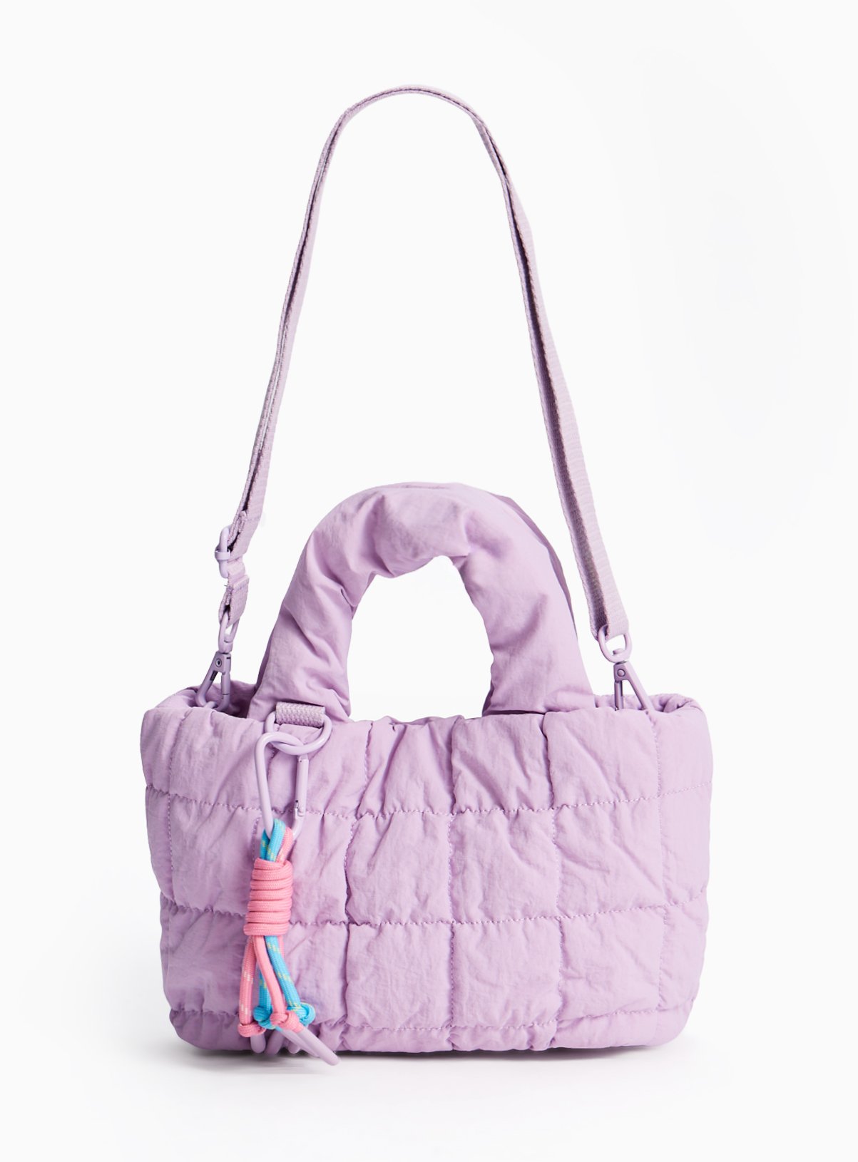 Lilac Nylon Puffy Mini Bag One Size