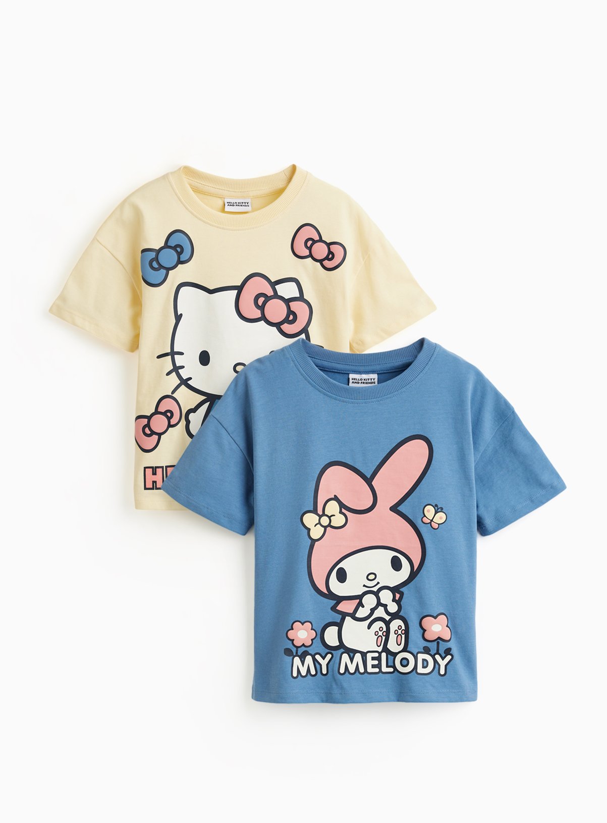 Hello Kitty Graphic Print T-Shirts 2 Pack