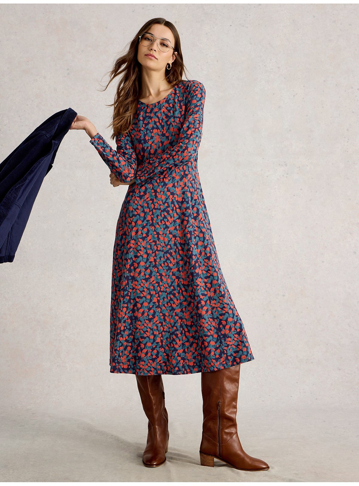 WHITE STUFF Madeline Jersey Dress 