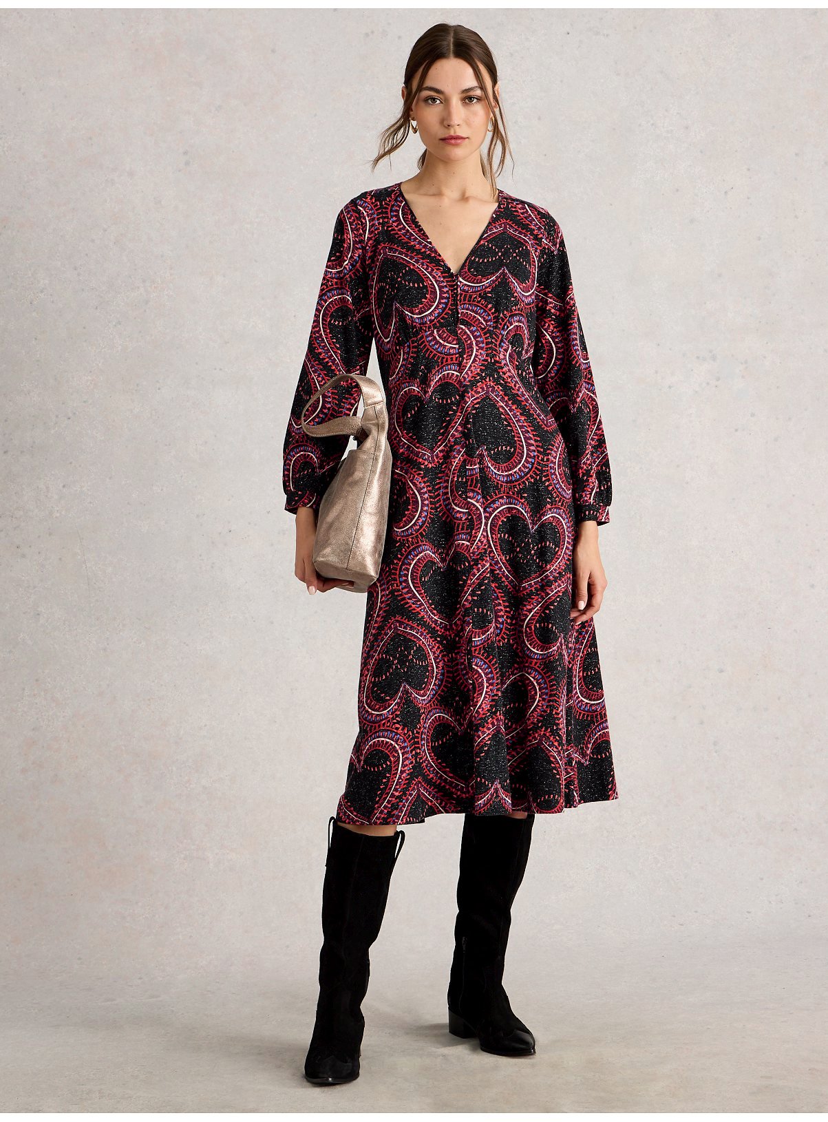 WHITE STUFF Megan Sparkle Jersey Dress