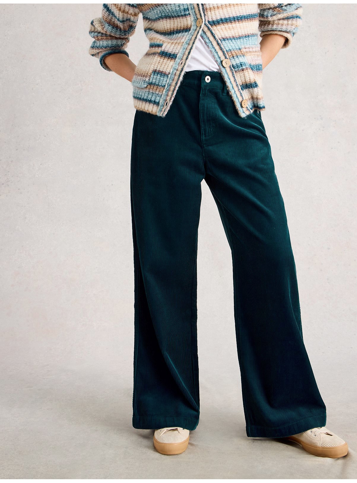 WHITE STUFF Ayla Cord Wide Leg Trouser 