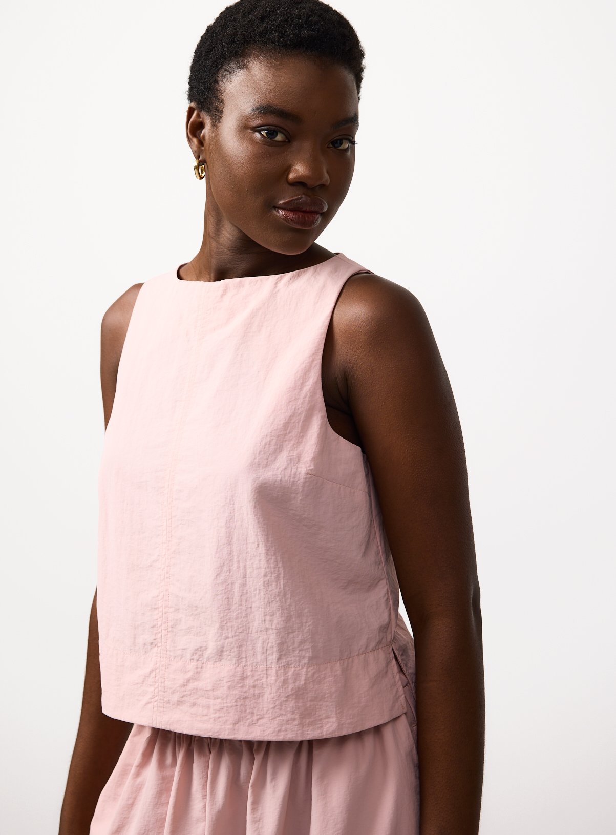 Pink Technical Seam Detail Co-ord Shell Top 24