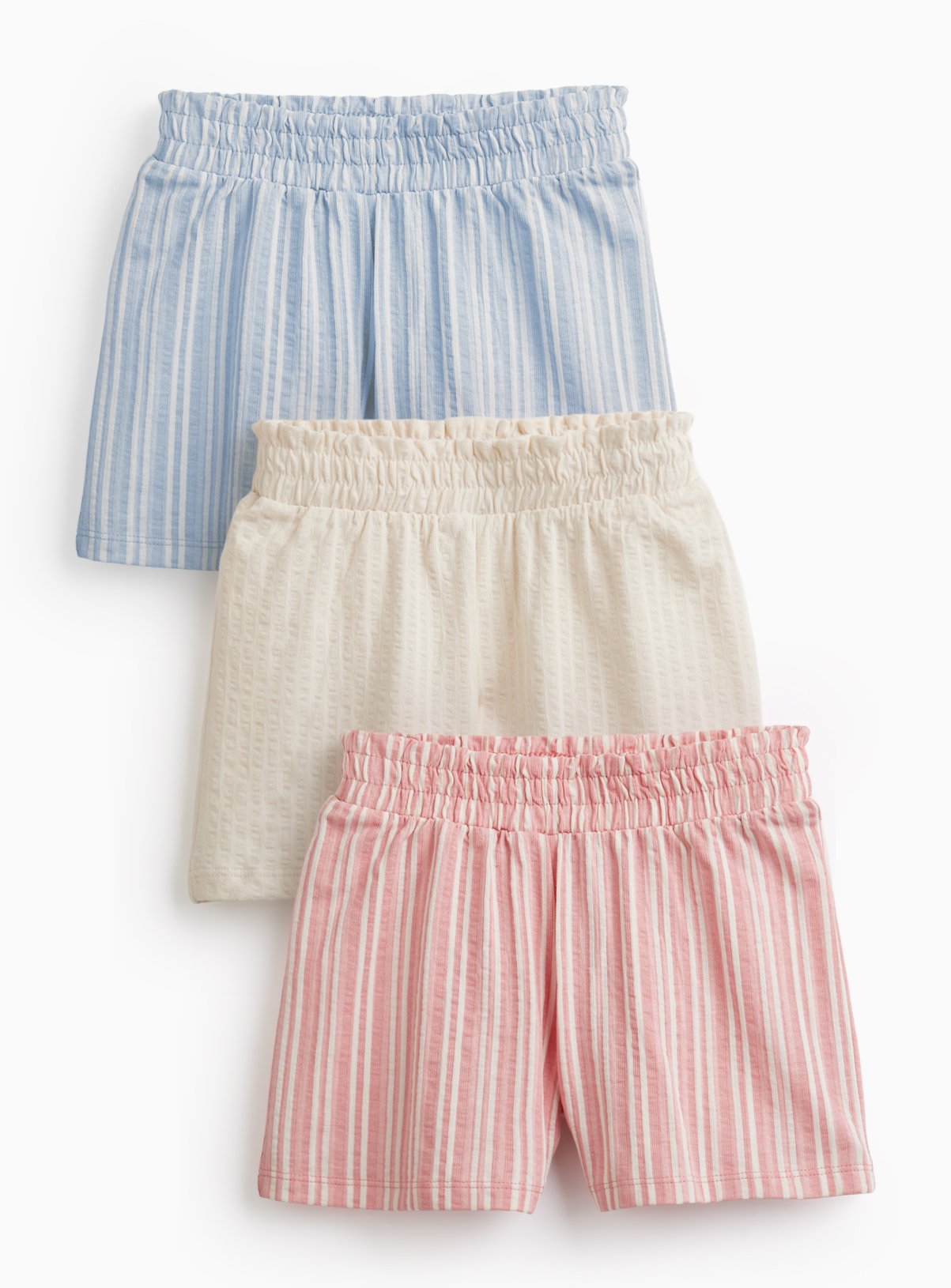 Stripe Seersucker Shorts 3 Pack 5-6 years
