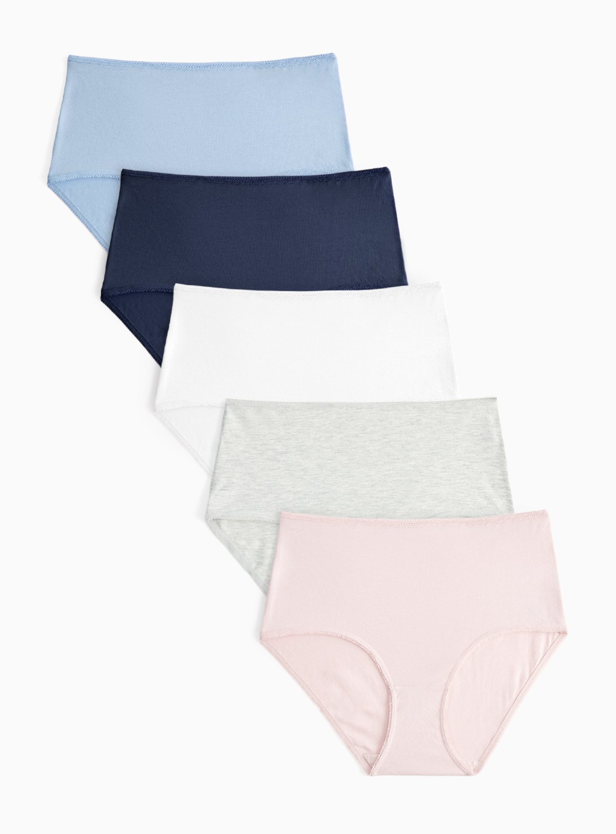 Pink & Blue Full Briefs 5 Pack 