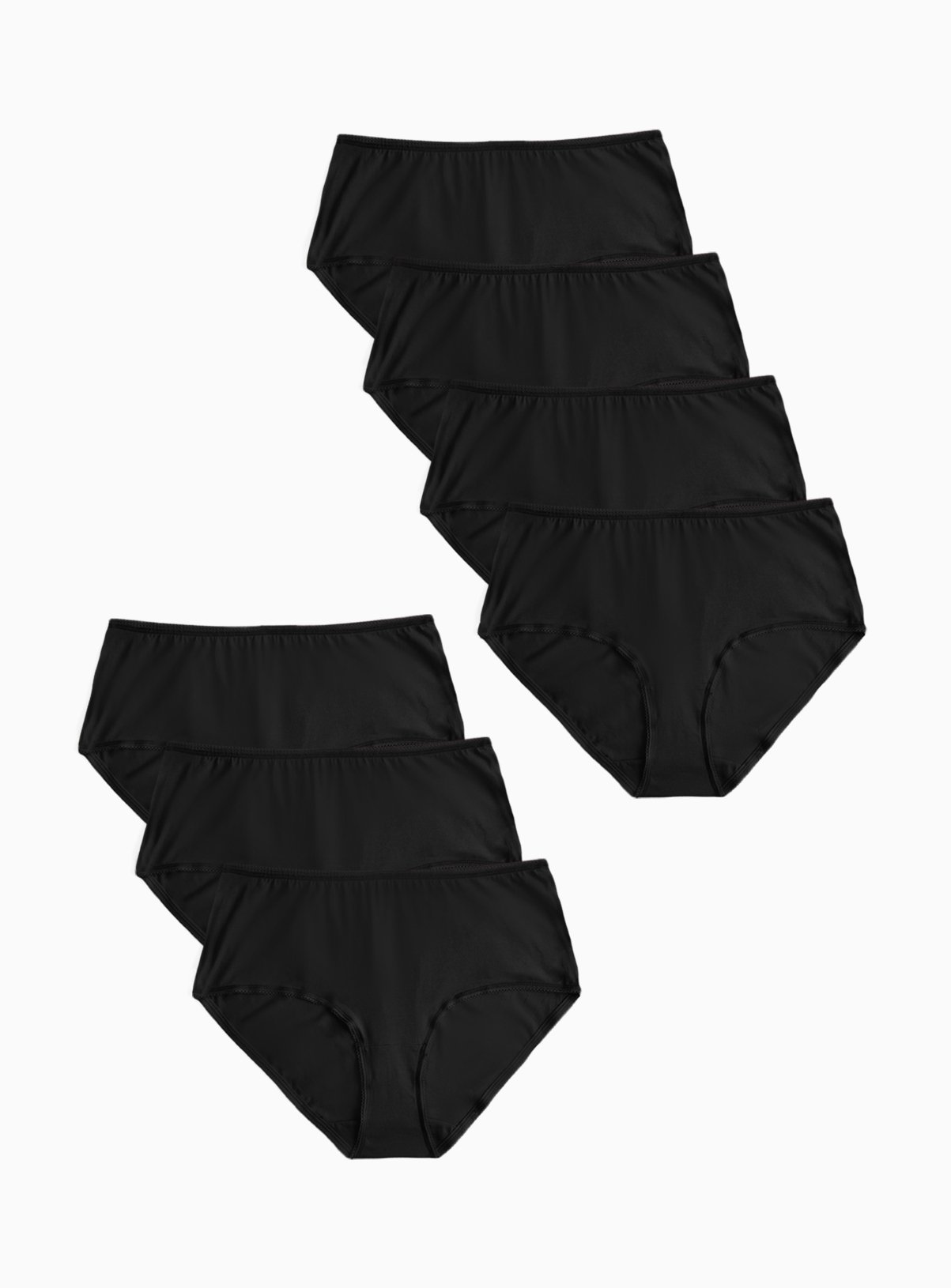 Black Midi Knickers 7 Pack