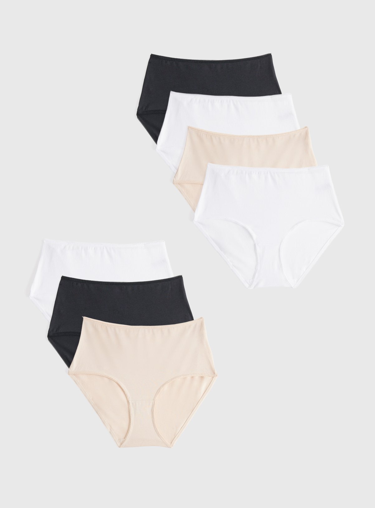 Mono & Nude Full Knickers 7 Pack 