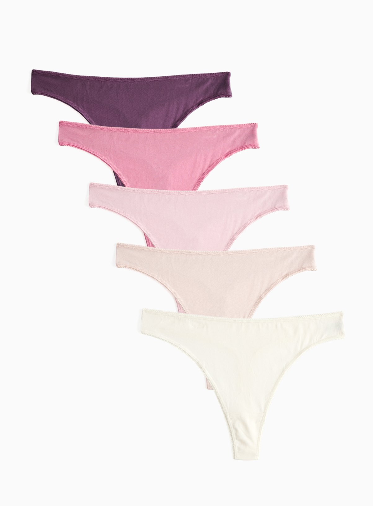 Pink Tonal Thongs 5 Pack 