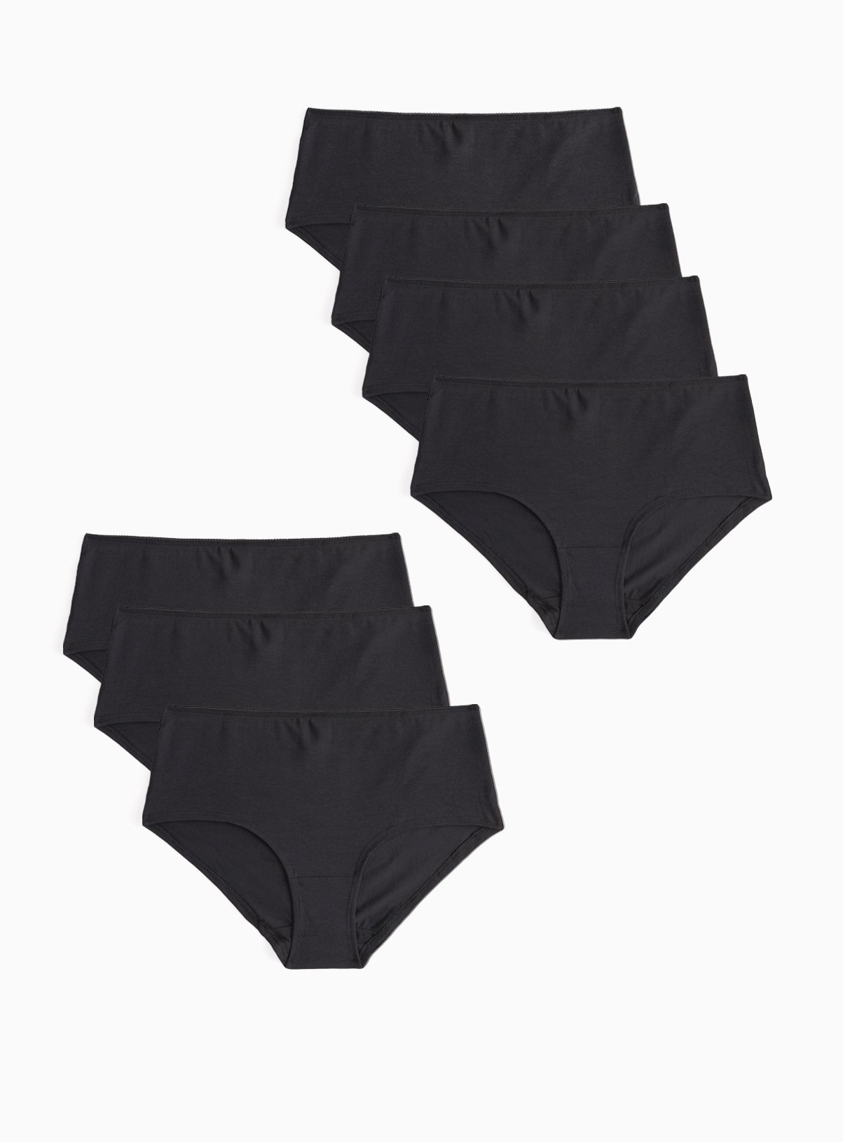 Black Knicker Shorts 7 Pack 