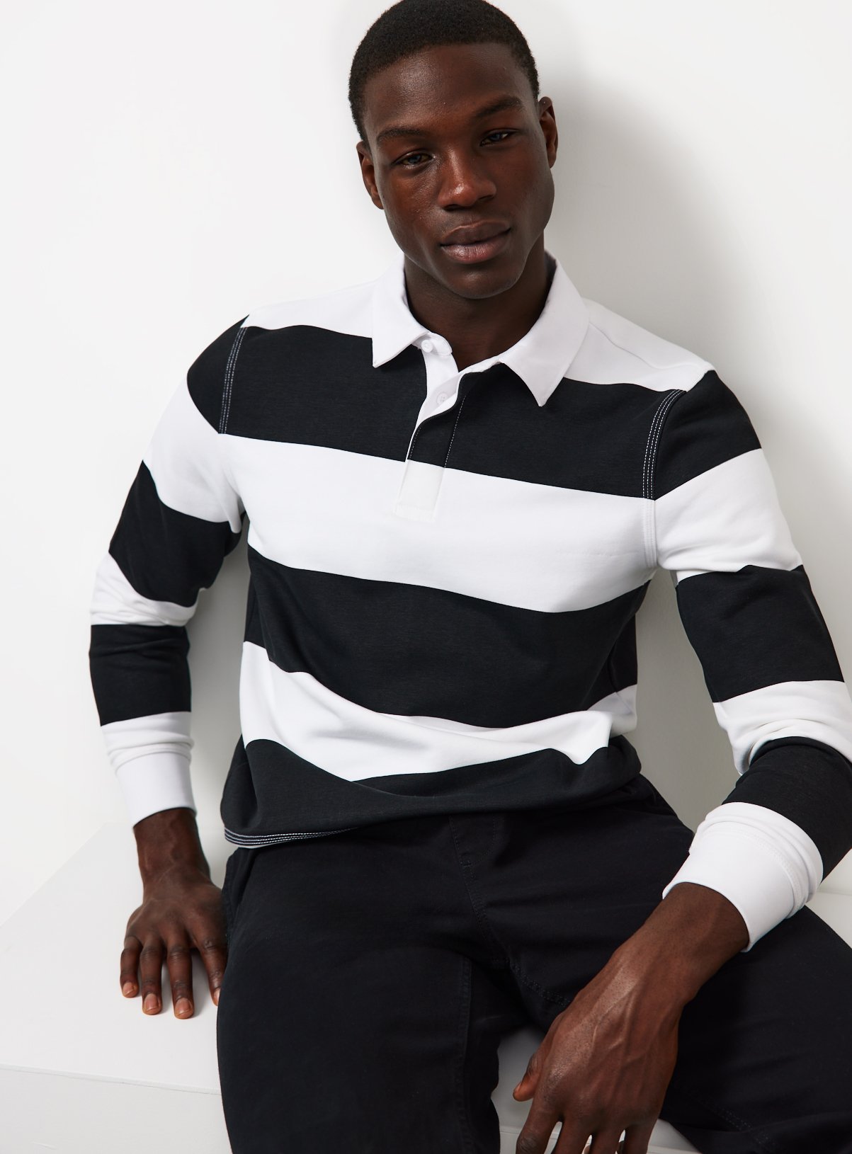 Mono Stripe Rugby Shirt XXXL