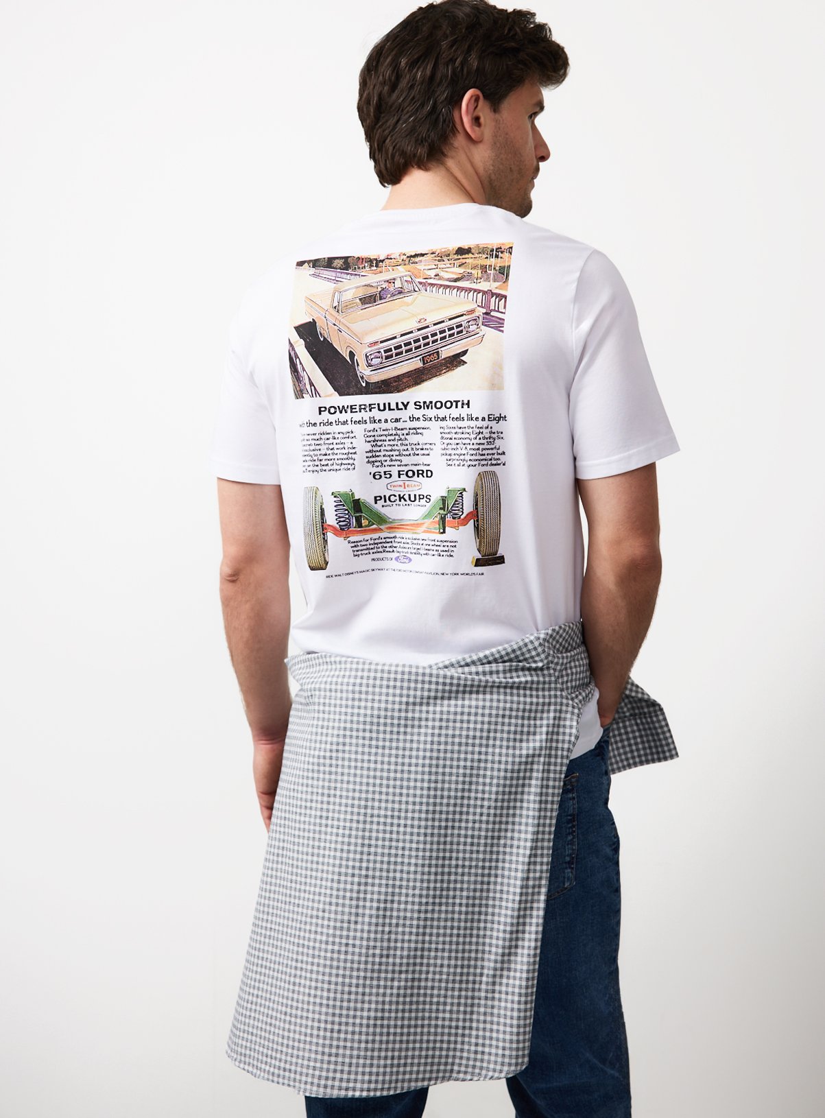 White Classic Ford Graphic T-Shirt 