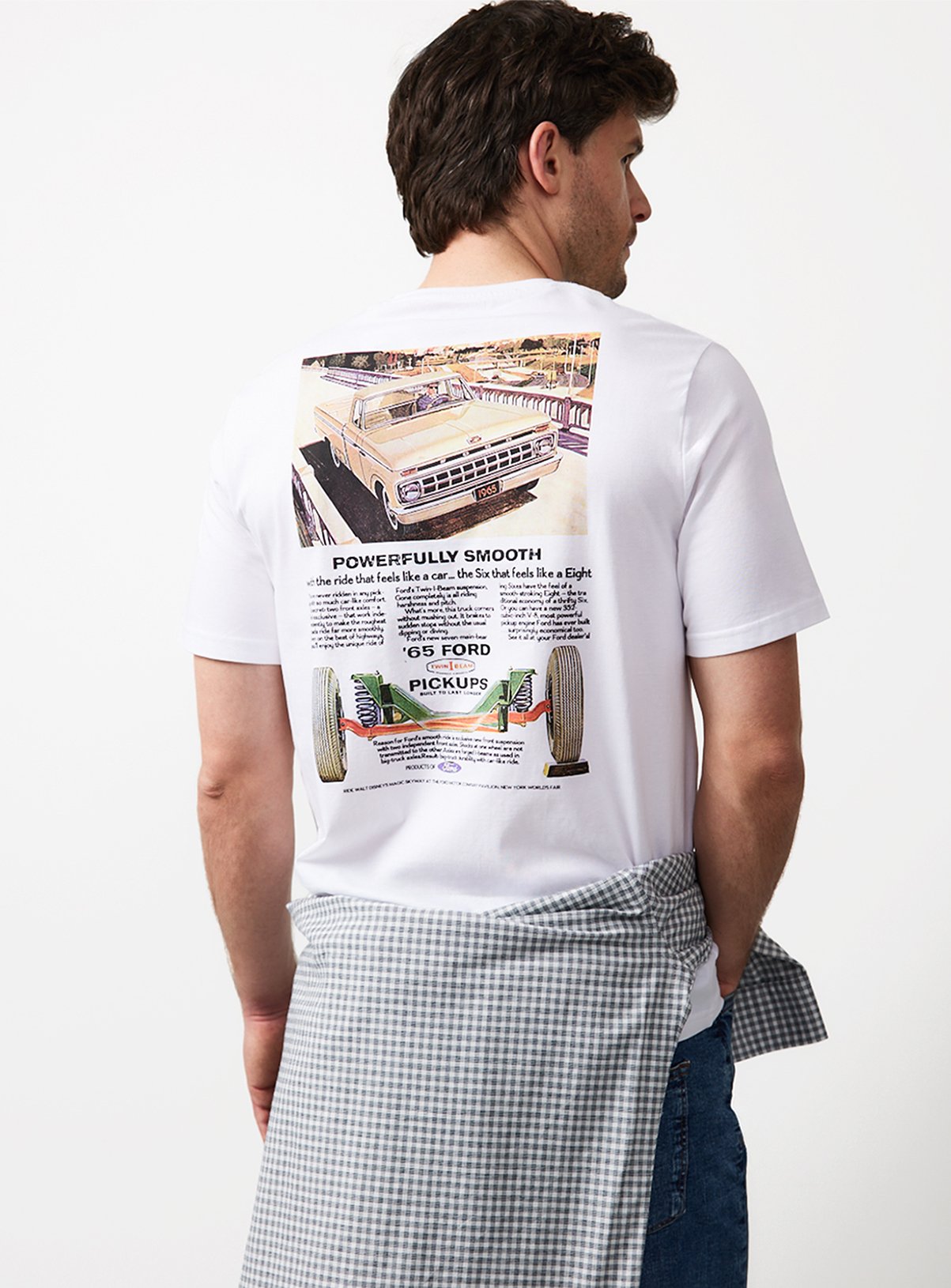 White Classic Ford Graphic T-Shirt