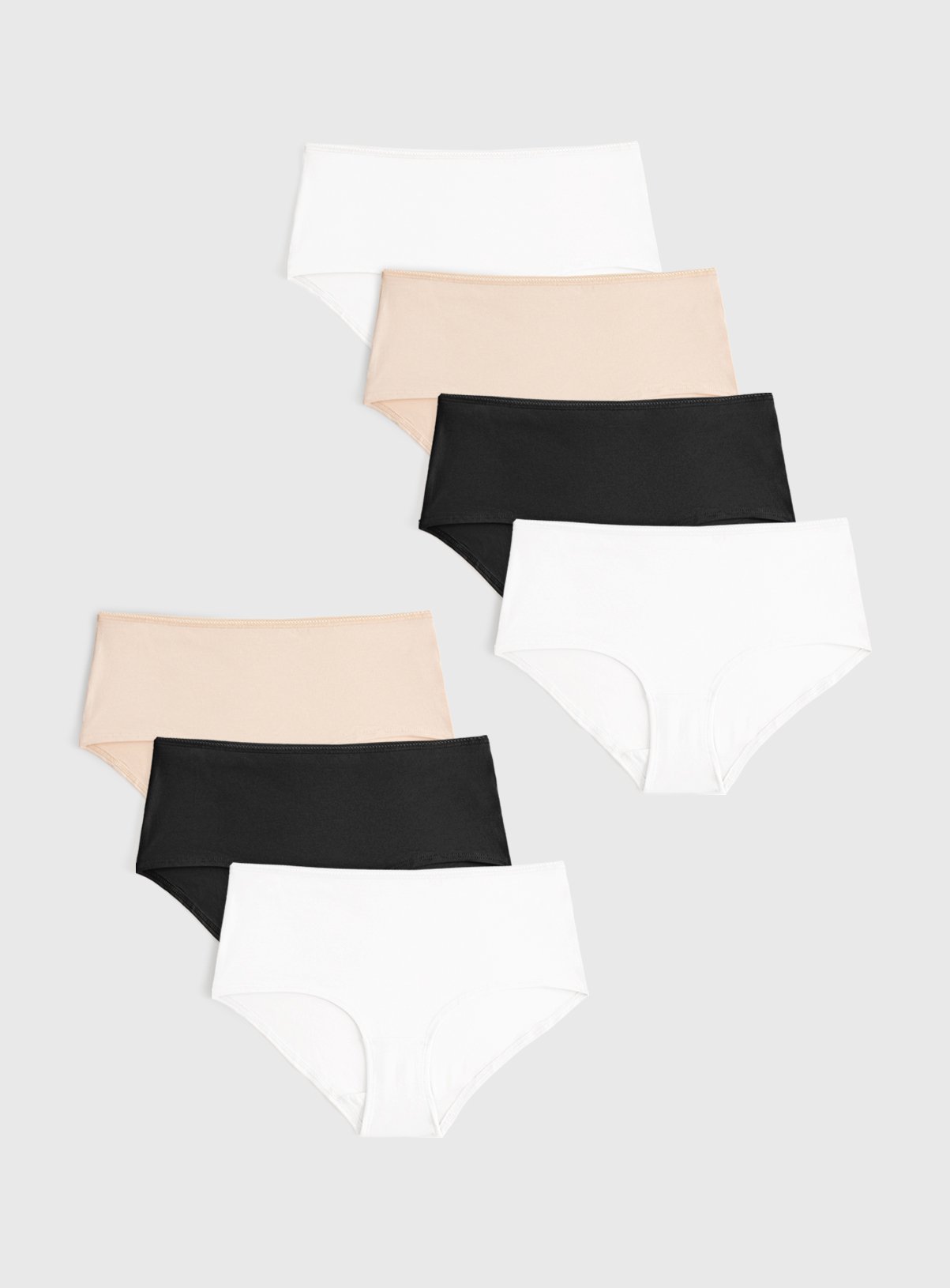 Mono & Neutral Short Knickers 7 Pack