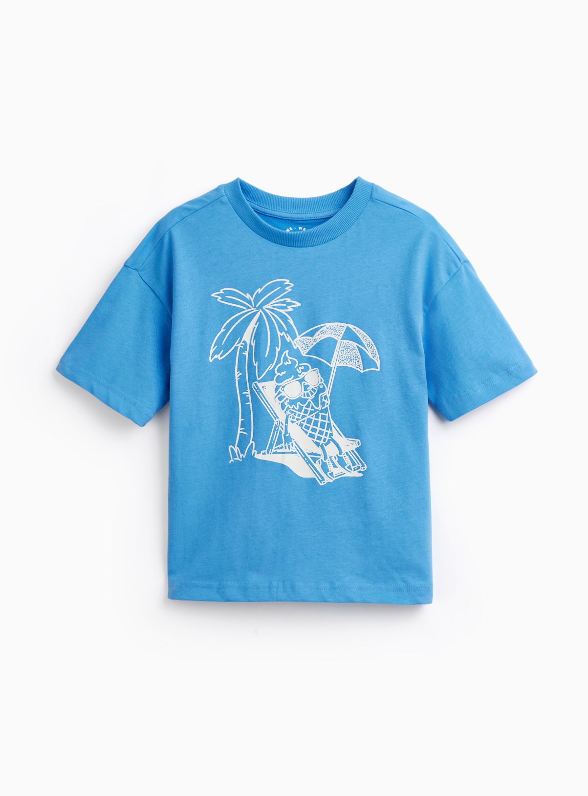 Blue Sunlounger Print T-Shirt 
