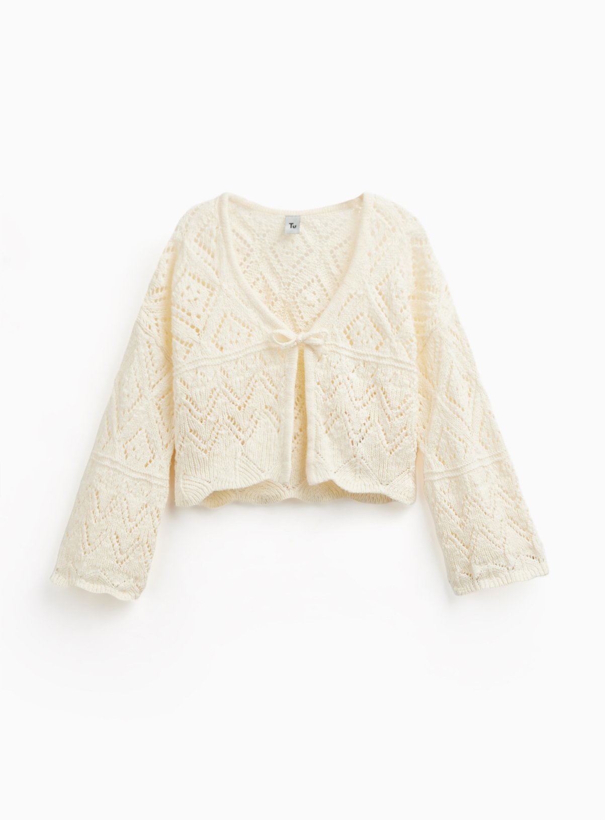 Lilac Tie Front Cardigan 