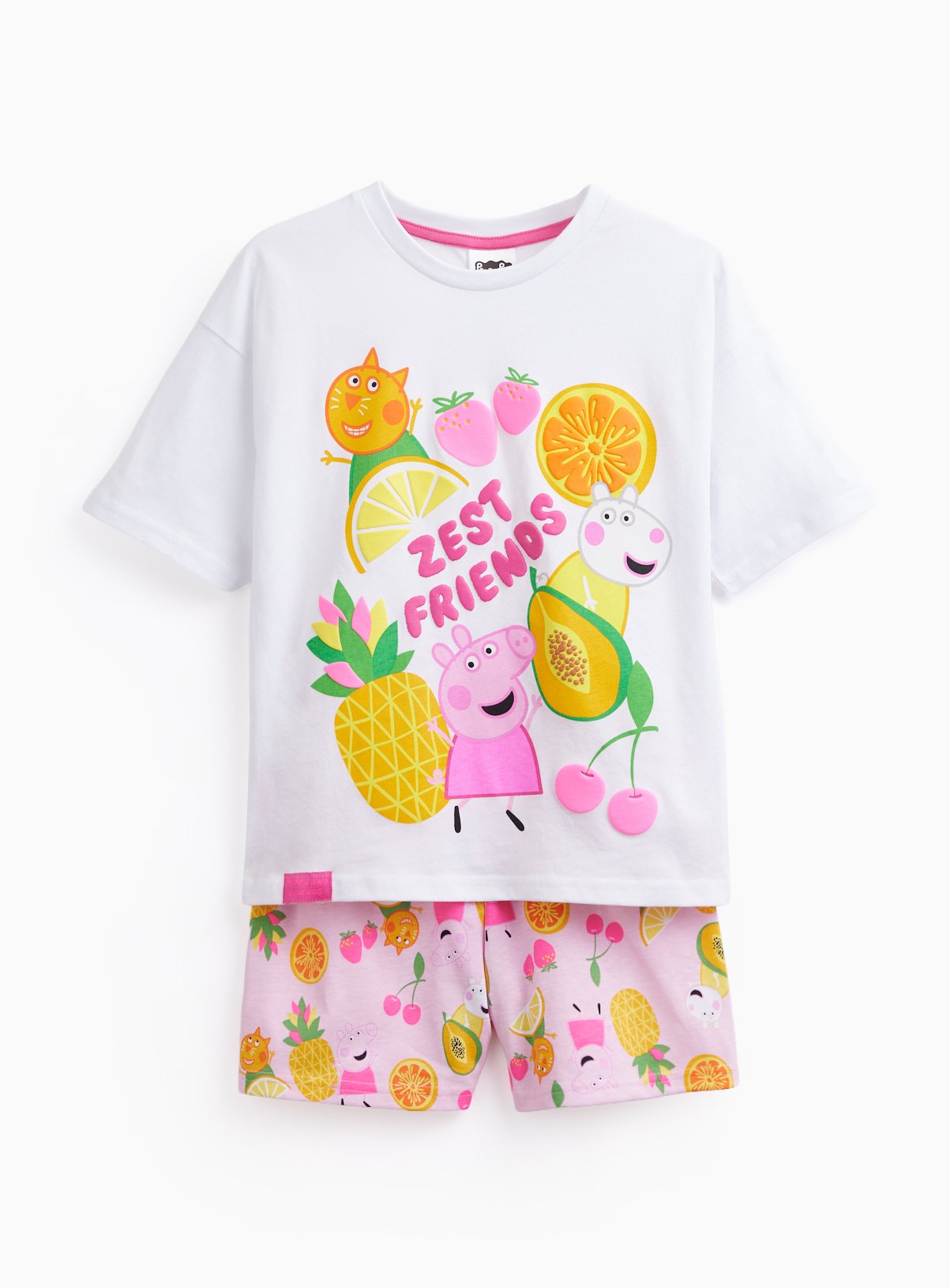 Peppa Pig Fruit Print Shortie Pyjamas 1-2 years