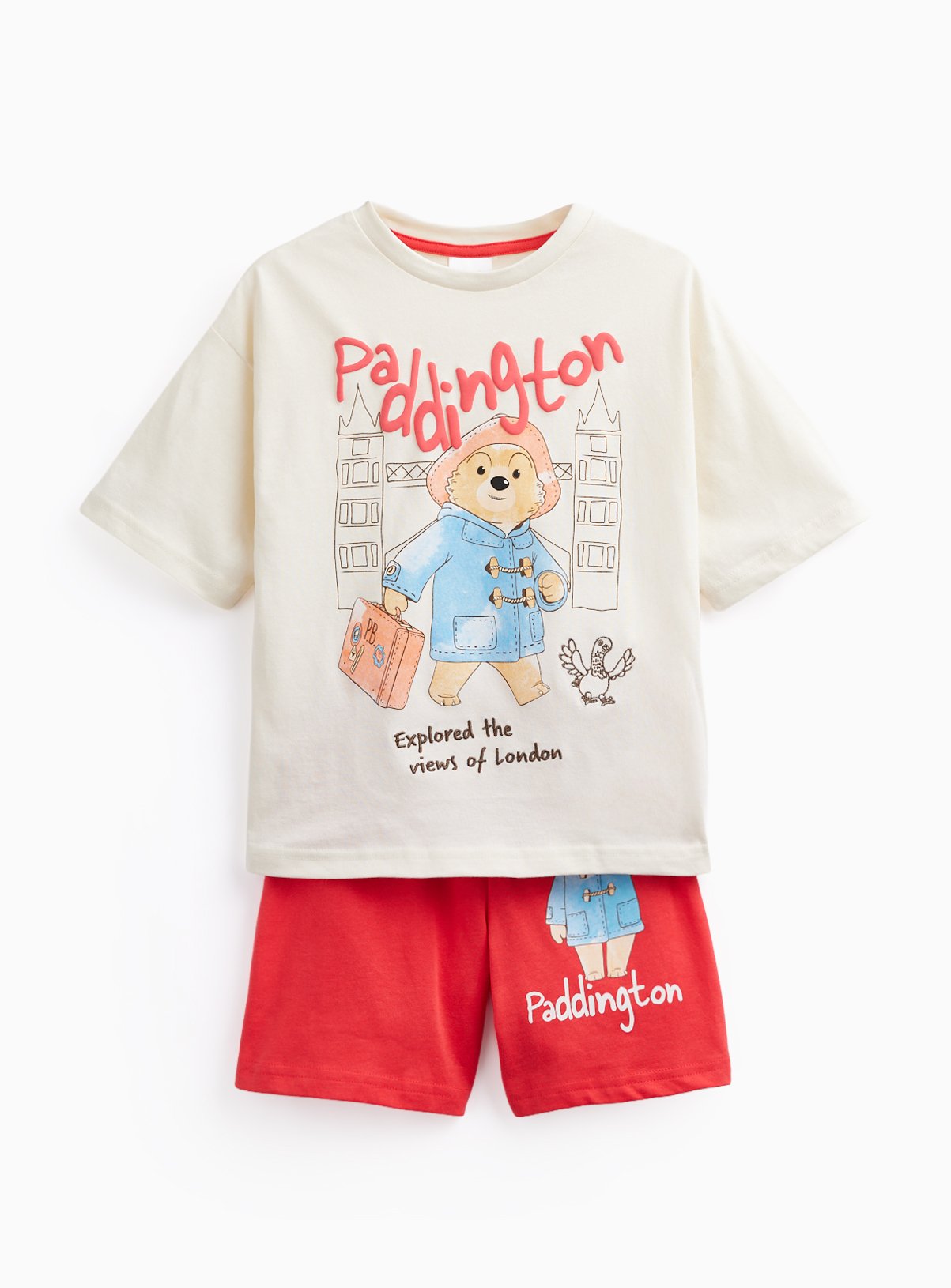 Paddington Print Shortie Pyjamas 